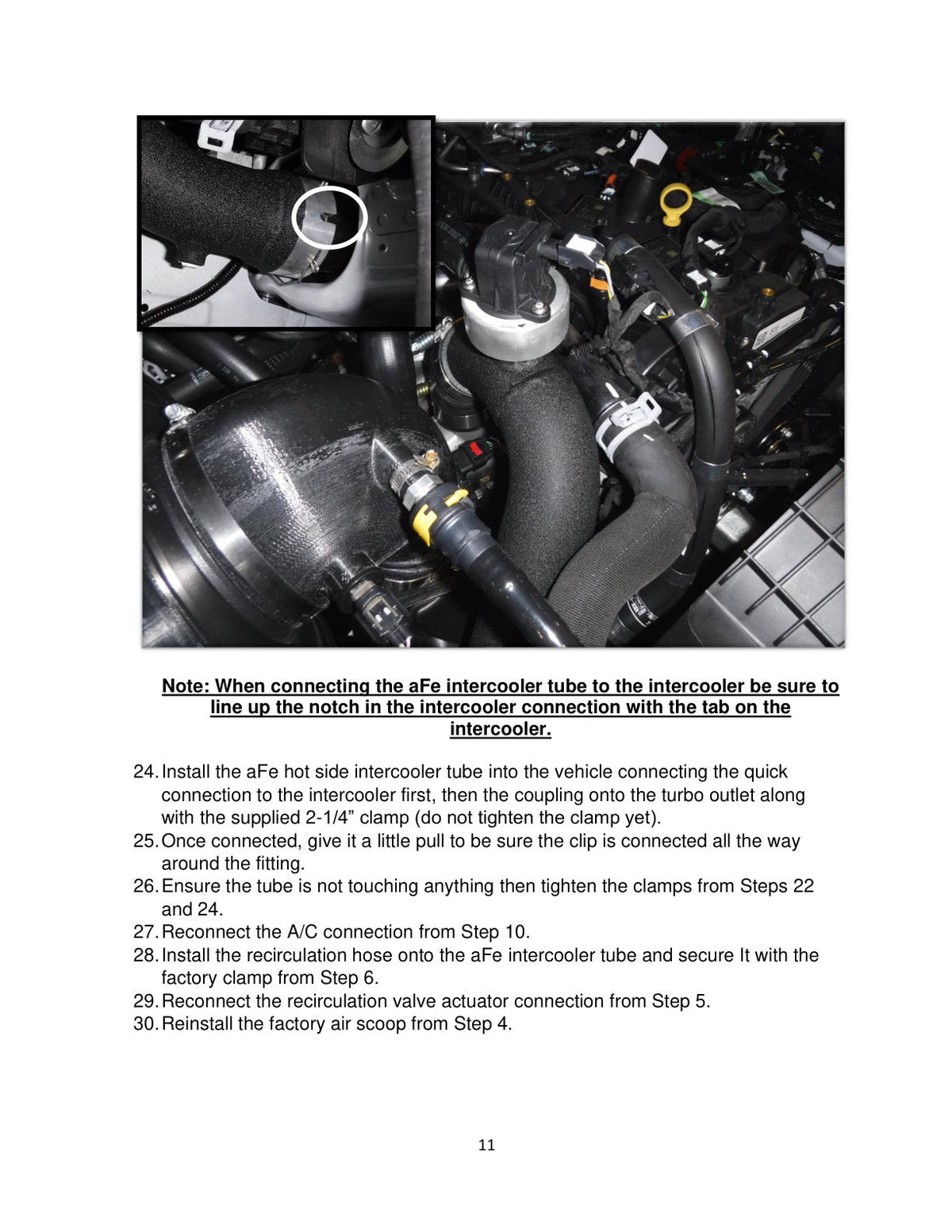 aFe BladeRunner 3in Alum Hot and Cold Intercooler Tube Kit 2019 Ford Ranger 2.3L (t)