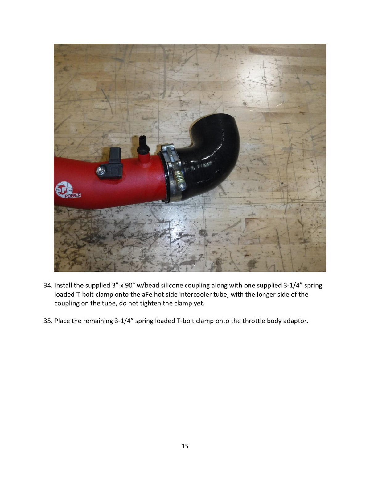 aFe 2020 Toyota Supra 3.0L 3in Black Intercooler Tube - Hot