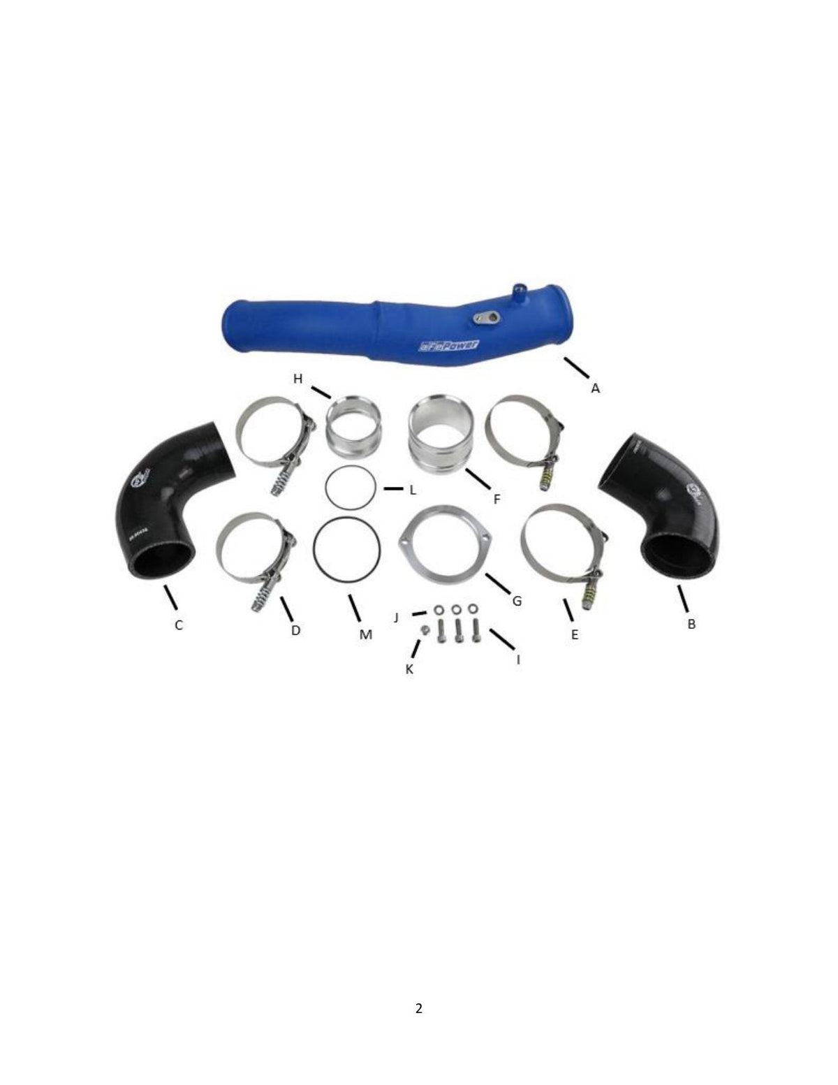 aFe BladeRunner 2.5-3in Hot Side Charge Pipe Black 20-21 BMW Z4 M40i (G29) L6-3.0L (t) B58