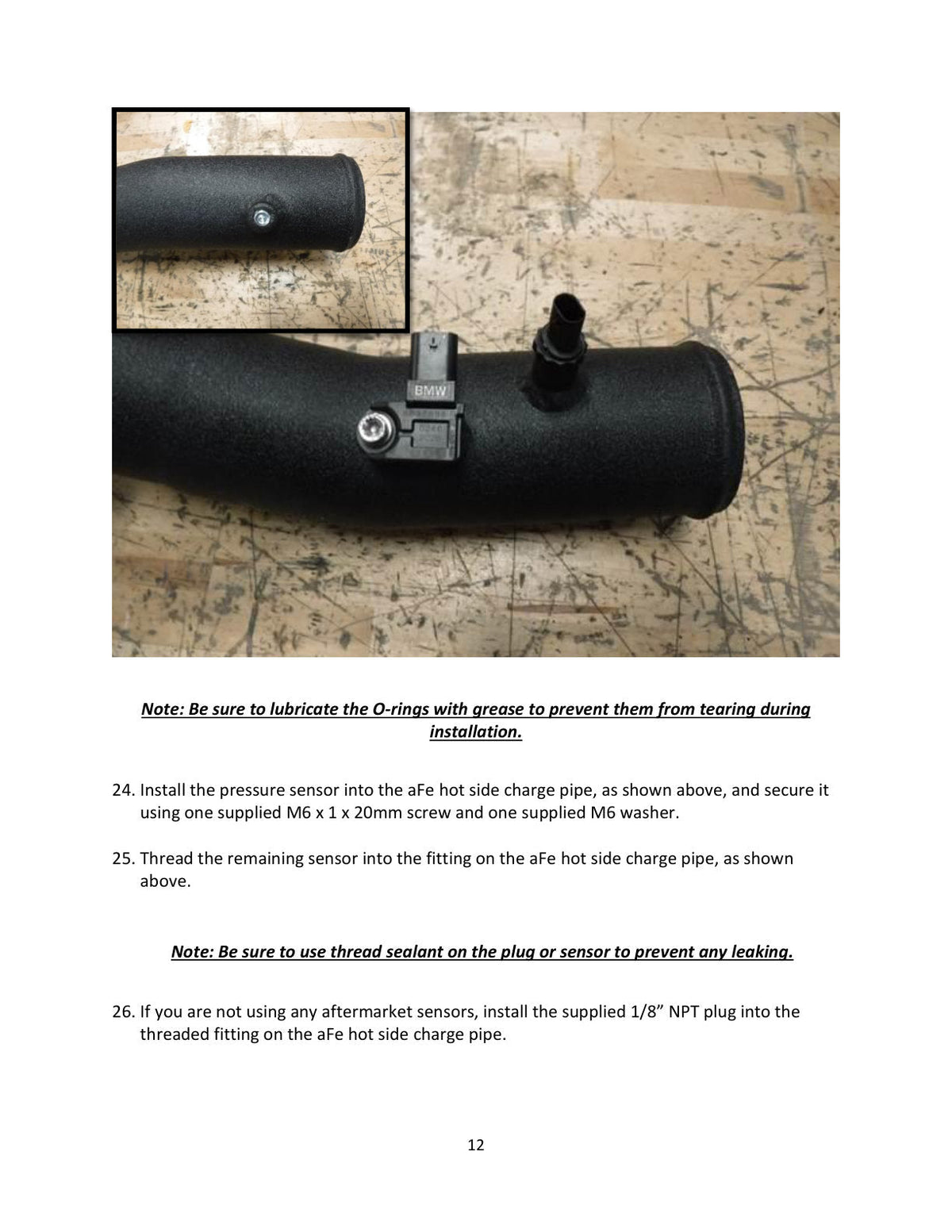 aFe BladeRunner 2.5-3in Hot Side Charge Pipe Black 20-21 BMW Z4 M40i (G29) L6-3.0L (t) B58