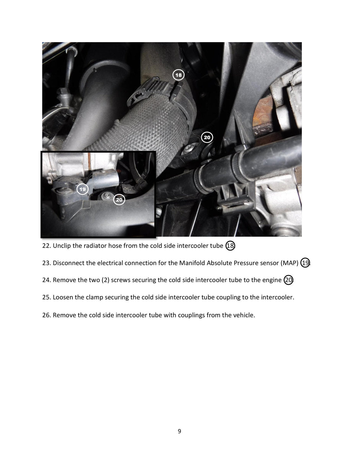 aFe BladeRunner 15-20 VW GTI (MKVII) L4-2.0L (t) Aluminum Hot and Cold Charge Pipe Kit Black