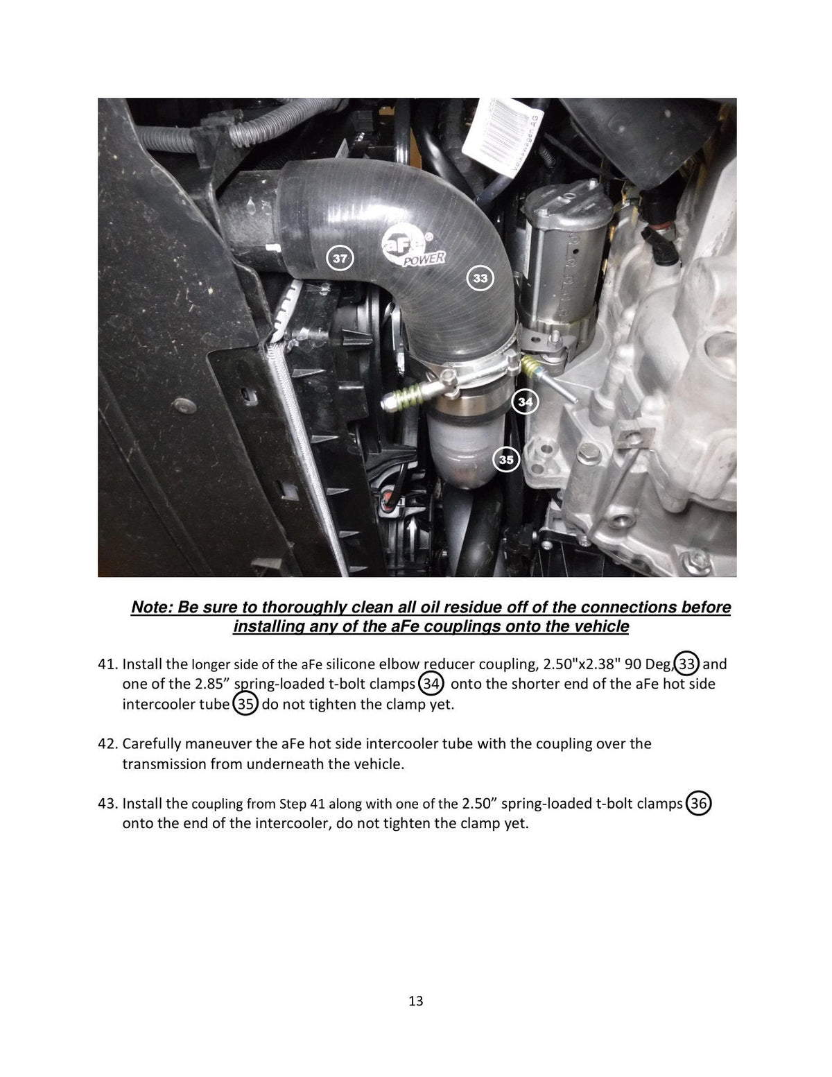 aFe BladeRunner 15-20 VW GTI (MKVII) L4-2.0L (t) Aluminum Hot and Cold Charge Pipe Kit Black