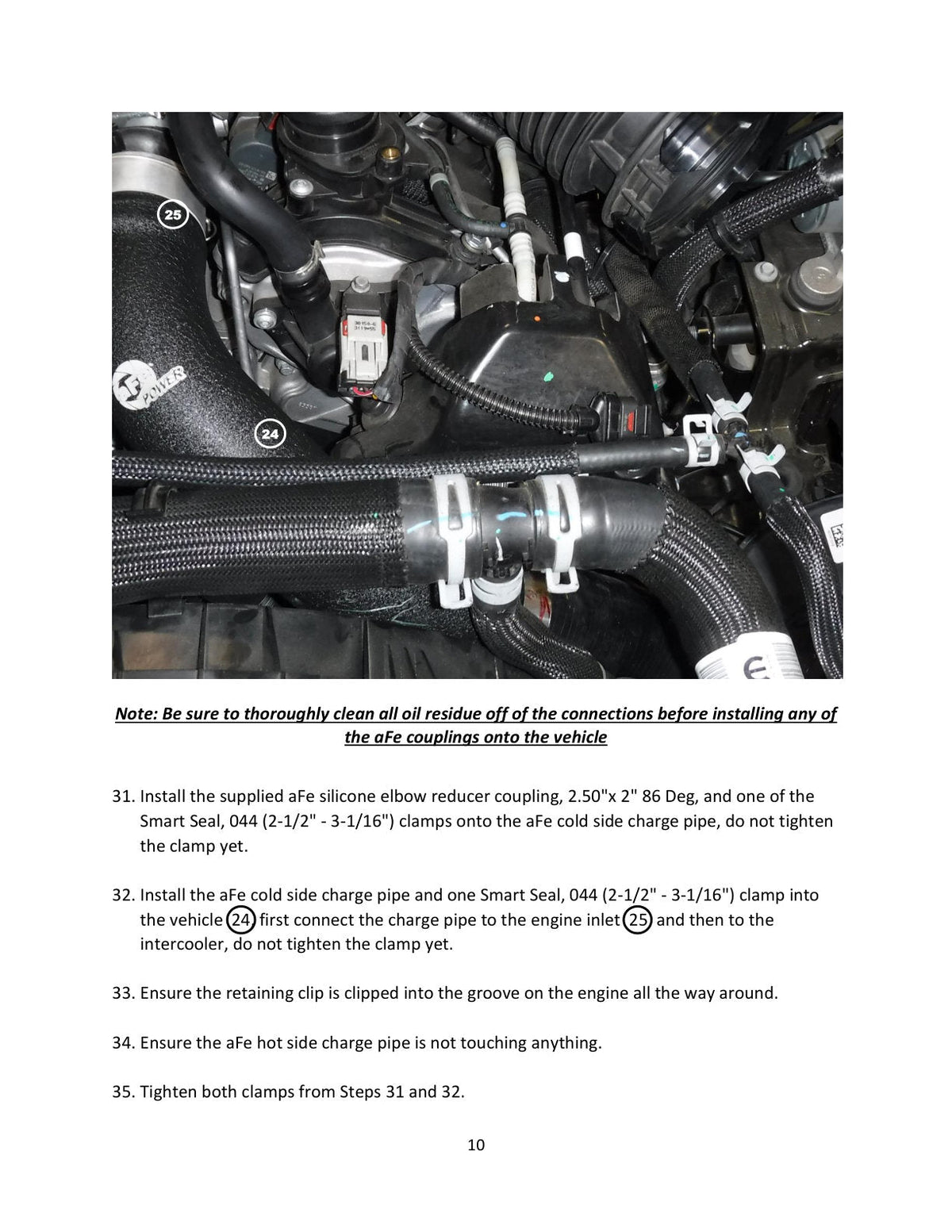 aFe BladeRunner Black 3in Intercooler Hot & Cold Side Pipe Kit 20-21 Jeep Wrangler V6-3.0L (td)
