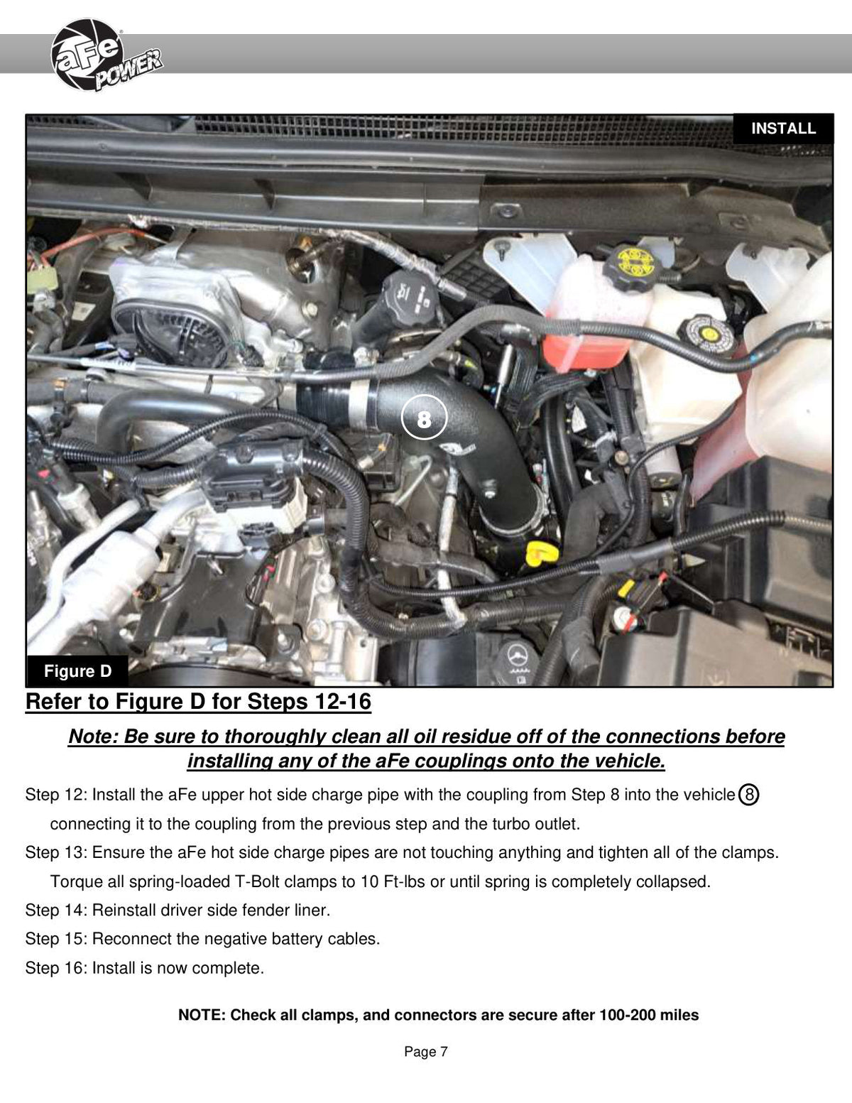 aFe 20-23 GM Diesel Trucks V8 6.6L L5P BladeRunner 3in Aluminum Hot Charge Pipe - Black
