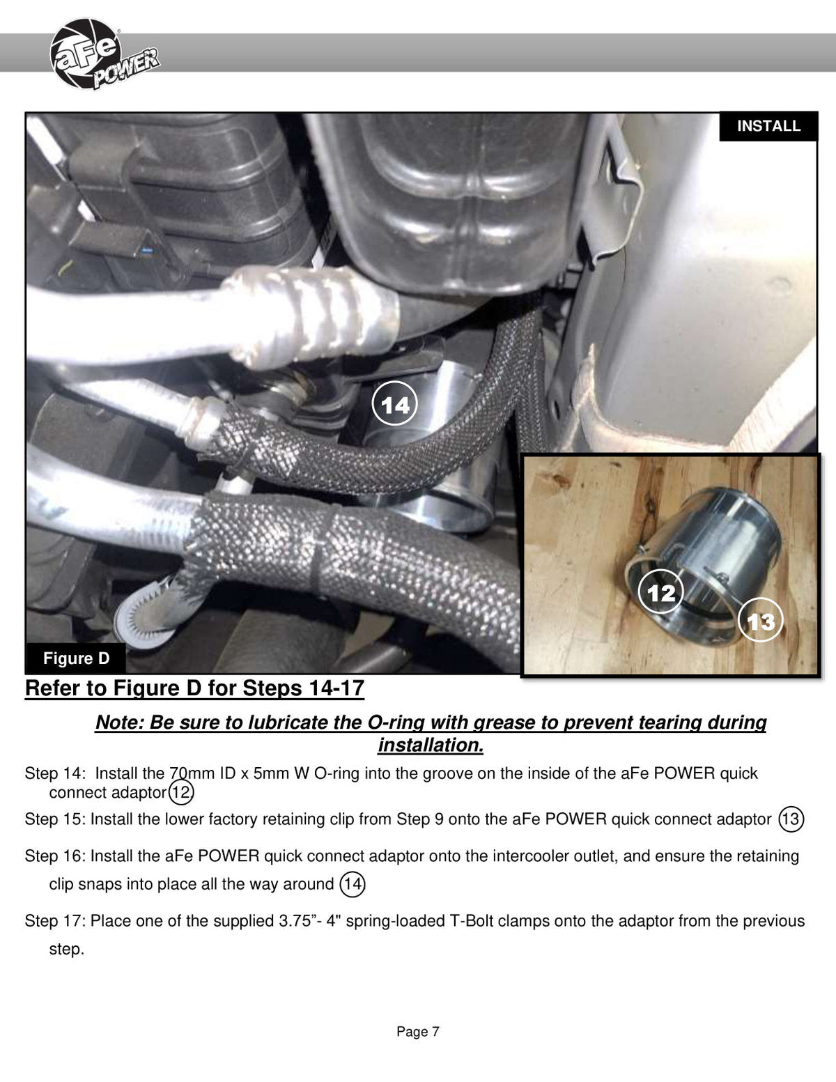 aFe 20-23 GM Diesel Trucks V8 6.6L L5P BladeRunner 3.5in Aluminum Cold Charge Pipe - Black