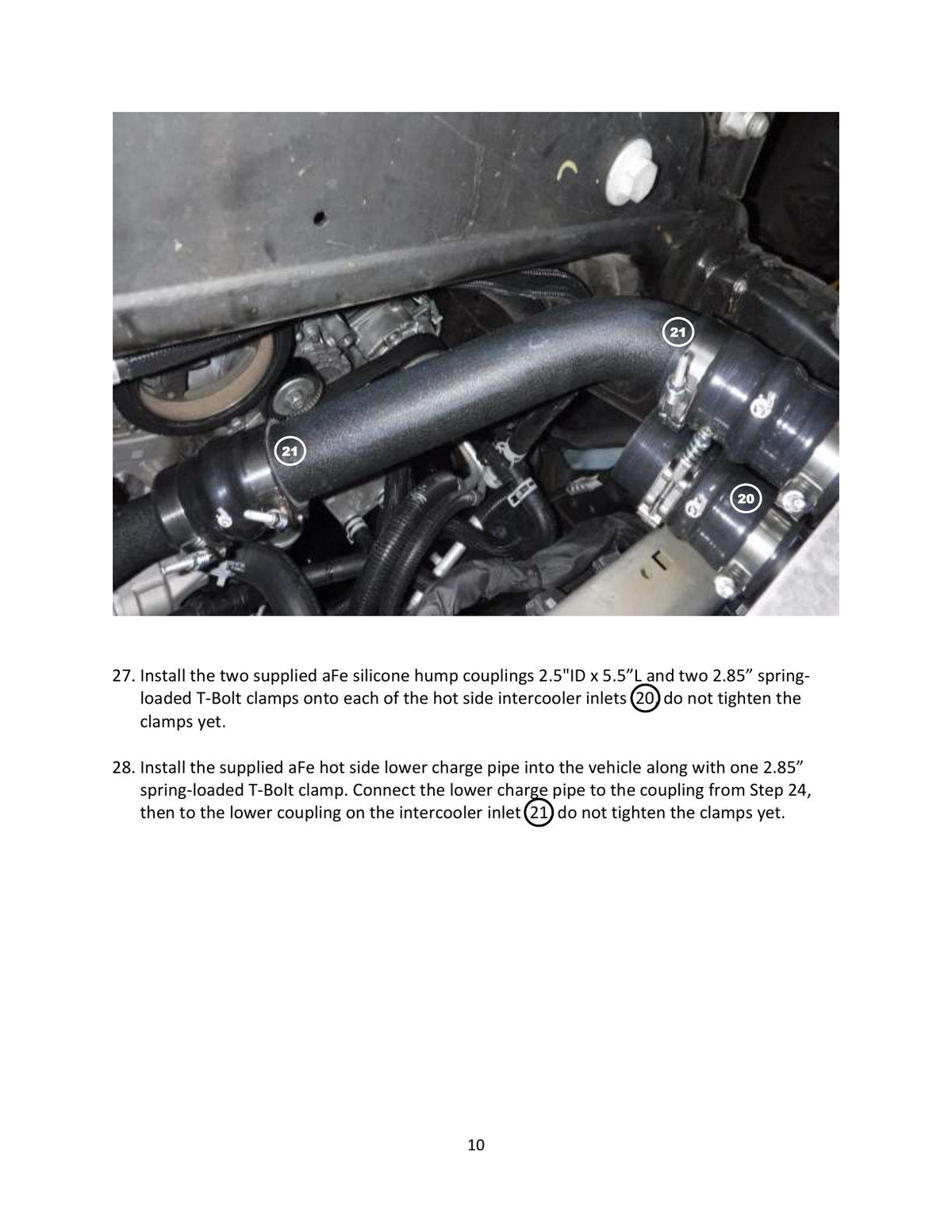 aFe Bladerunner Intercoolers I/C Tubes Hot/Cold 2021+ Ford F-150 V6-2.7L (tt) - Black