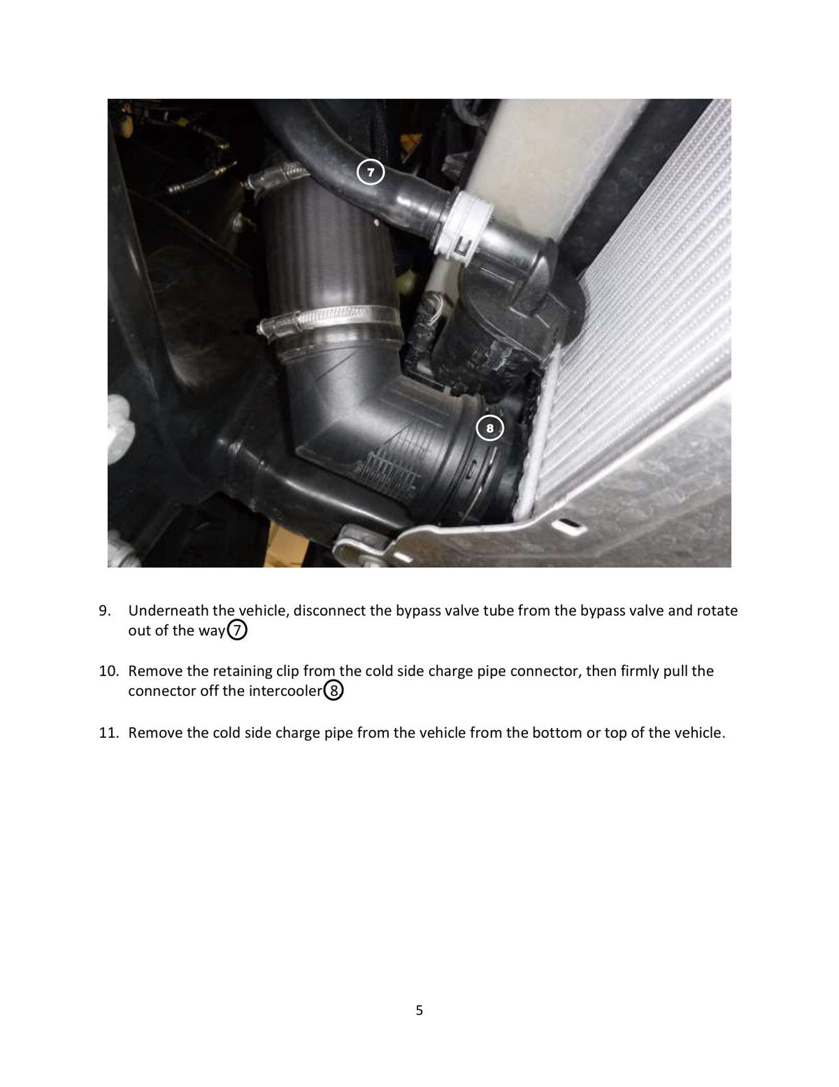 aFe Bladerunner Intercooler Hot Charge Pipe Black 2-2.5in 2021+ Ford F-150 V6-2.7L (tt)