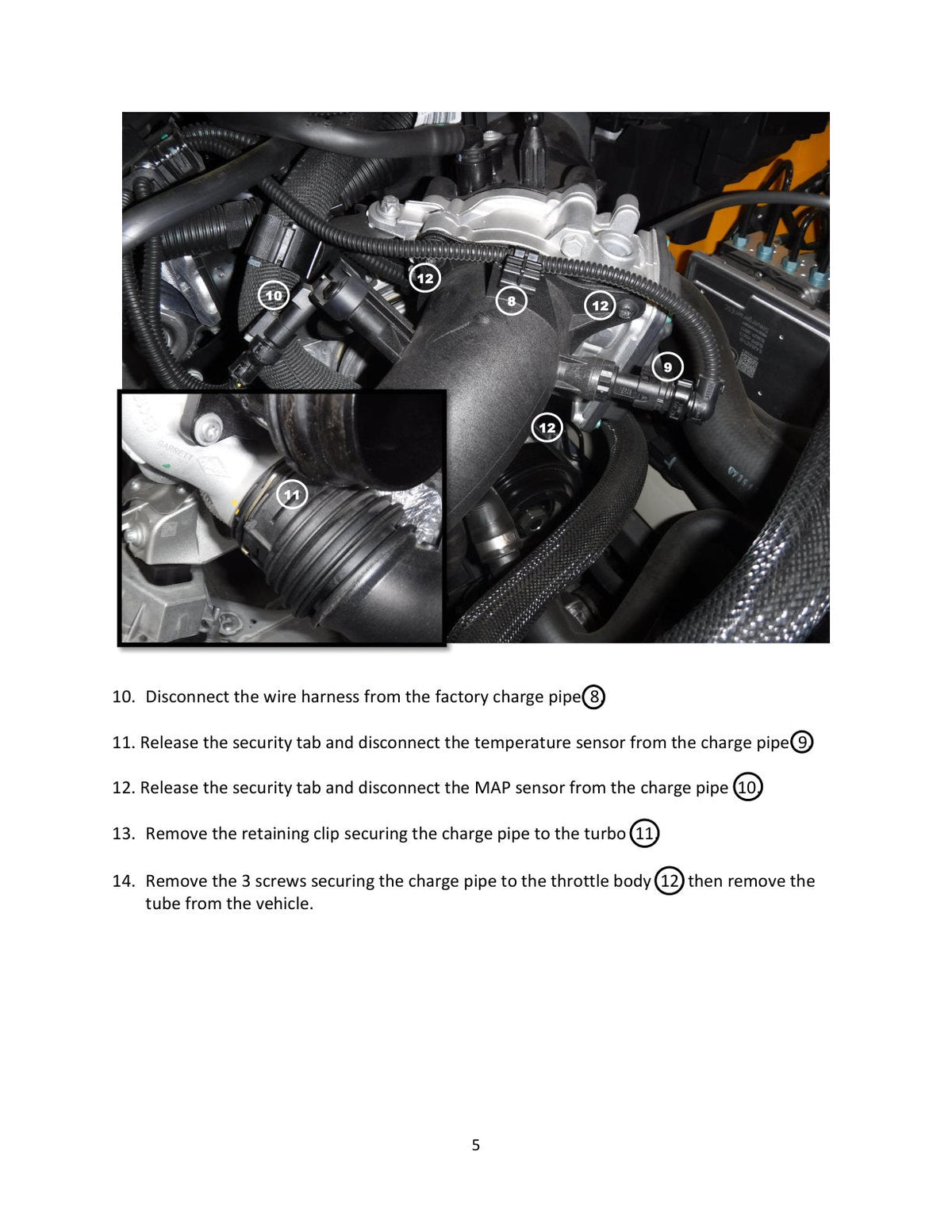 aFe BladeRunner Black 2-3/4in Aluminum Charge Pipe 2021 Toyota Supra GR (A90) I4-2.0L (t) B48