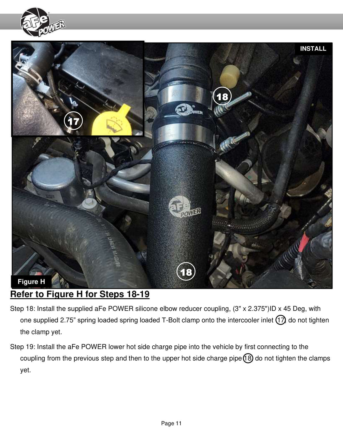 aFe 16-19 RAM 1500 V6 3.0L (TD) BladeRunner 3in Aluminum Hot & Cold Charge Pipe Kit - Black