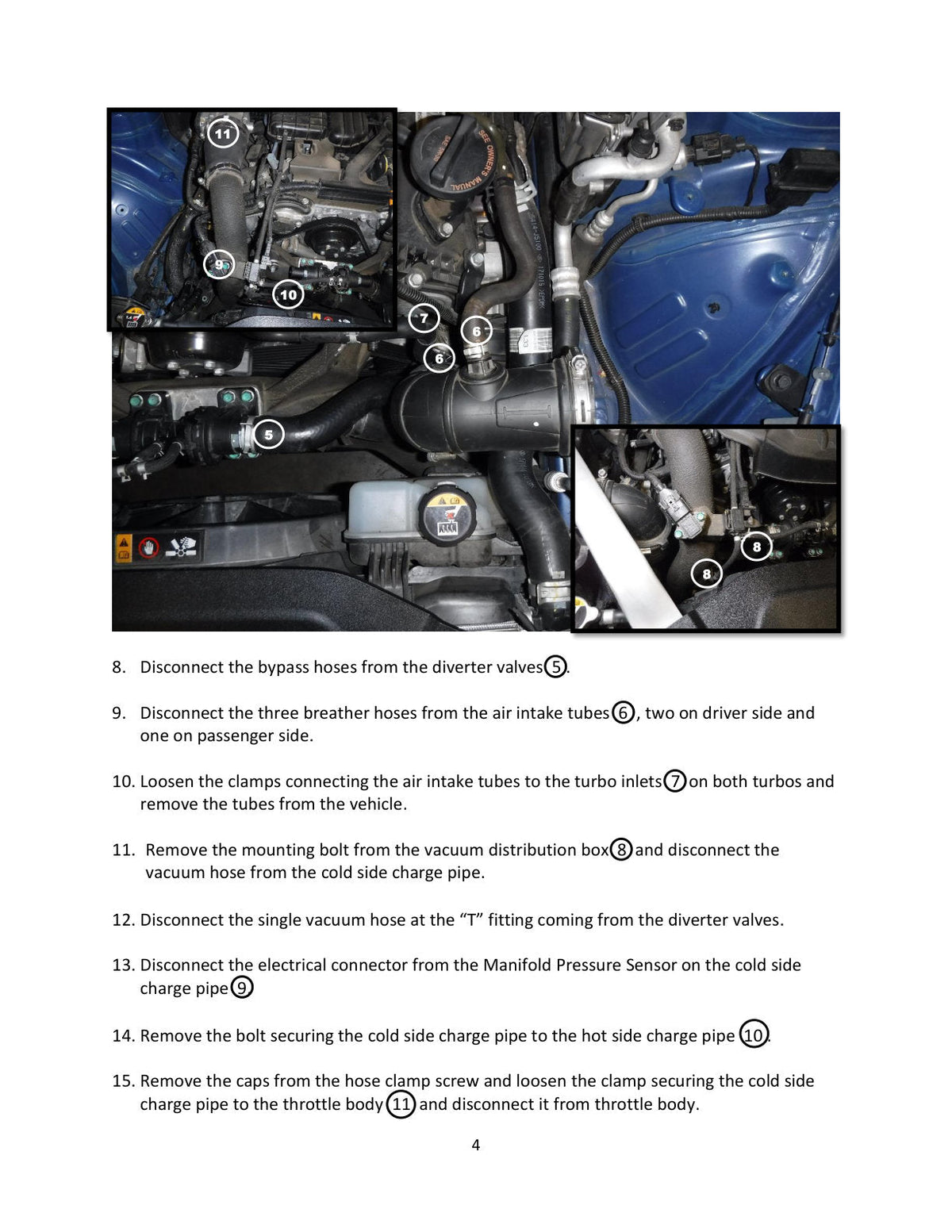 aFe Kia Stinger 18-22 V6-3.3L (tt) BladeRunner Hot Charge Pipe- Black