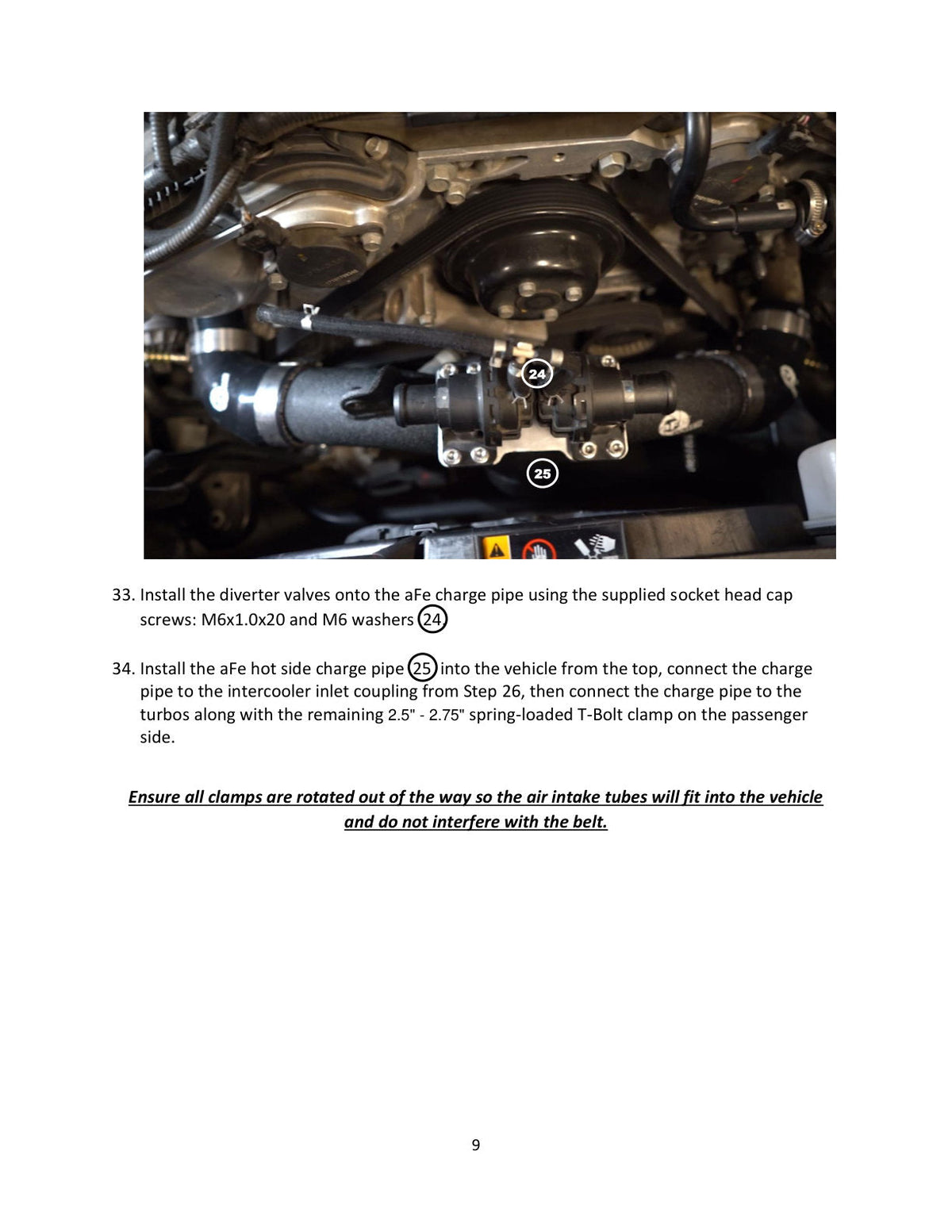 aFe Kia Stinger 18-22 V6-3.3L (tt) BladeRunner Hot Charge Pipe- Black