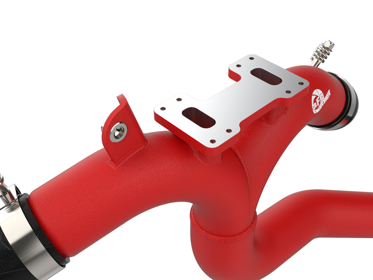 aFe 2018-2020 Kia Stinger 19-22 G70 BladeRunner 3in Aluminum Hot Charge Pipe Red