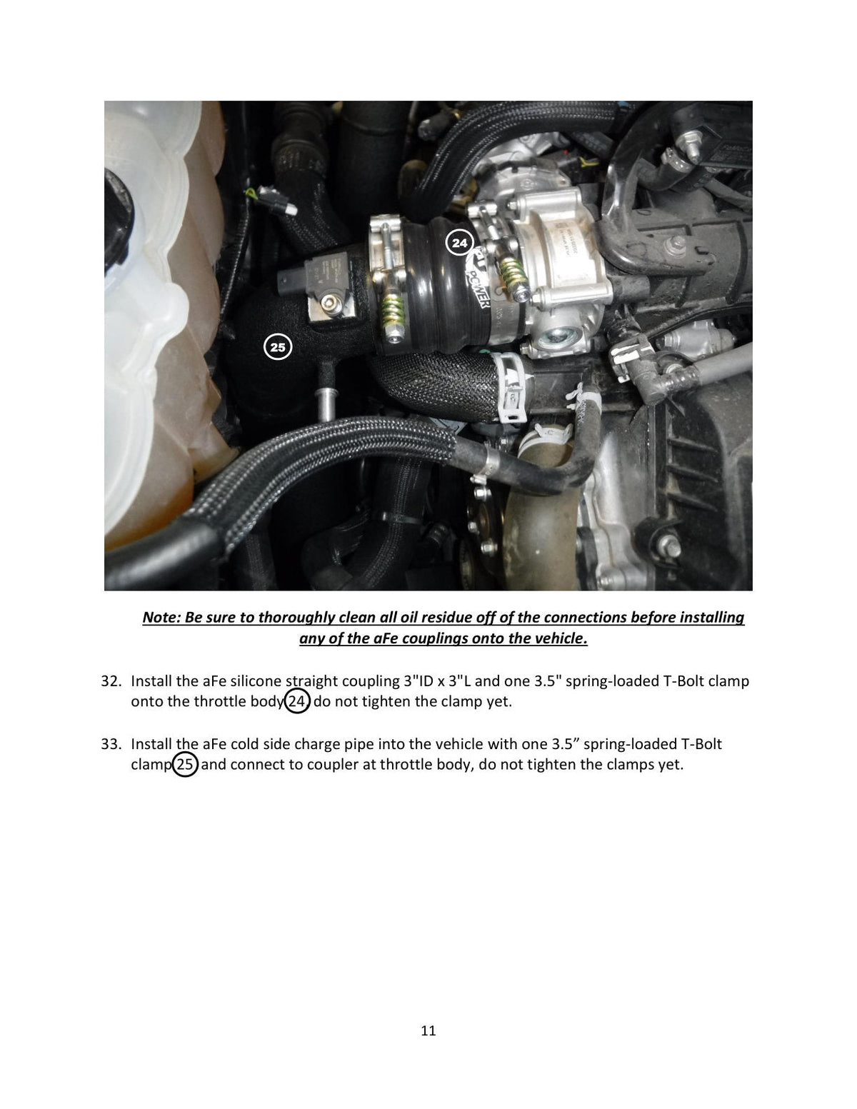 aFe BladeRunner 21-22 Ford F-150 Ecoboost V6-3.5L(tt) Aluminum Hot and Cold Charge Pipe Kit Black
