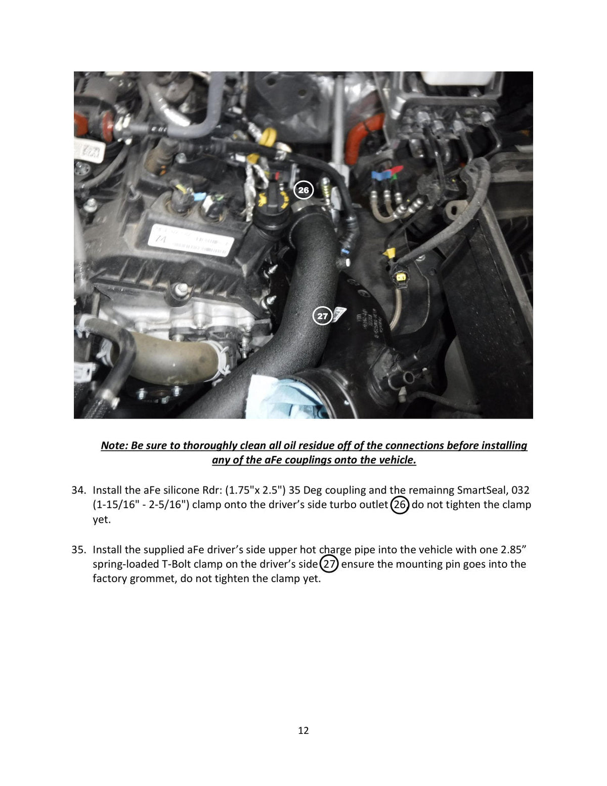 aFe BladeRunner 21-22 Ford F-150 Ecoboost V6-3.5L(tt) Aluminum Hot and Cold Charge Pipe Kit Black
