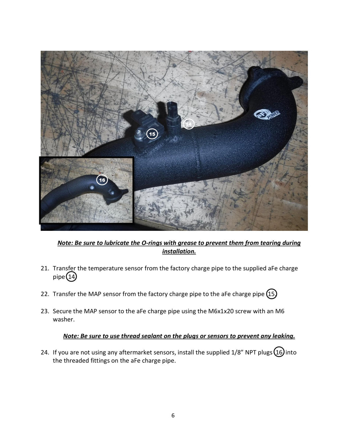 aFe 17-22 BMW 540i (G30/G31/G38) B58 L6 3.0L (t) BladeRunner 3in Aluminum Hot Charge Pipe - Black
