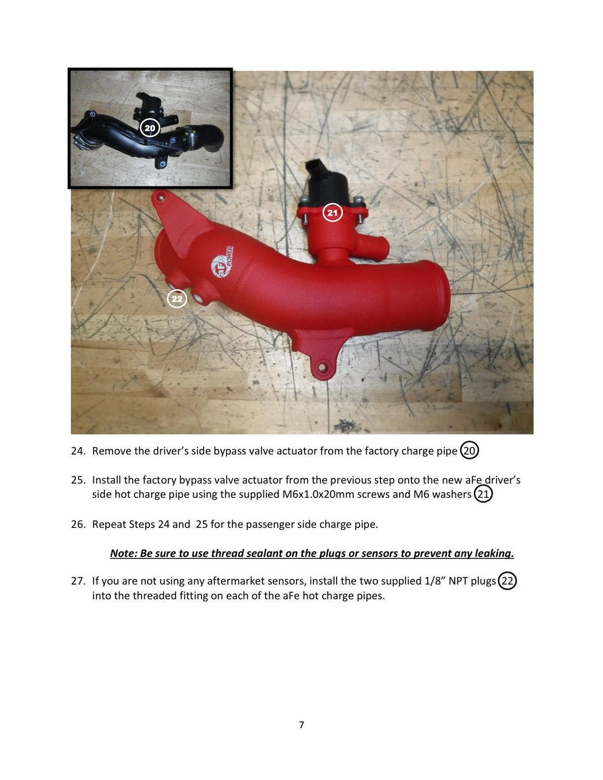 aFe 2022 Toyota Land Cruiser (J300) V6-3.5L (tt) BladeRunner 2.5in Aluminum Hot Charge Pipe - Red