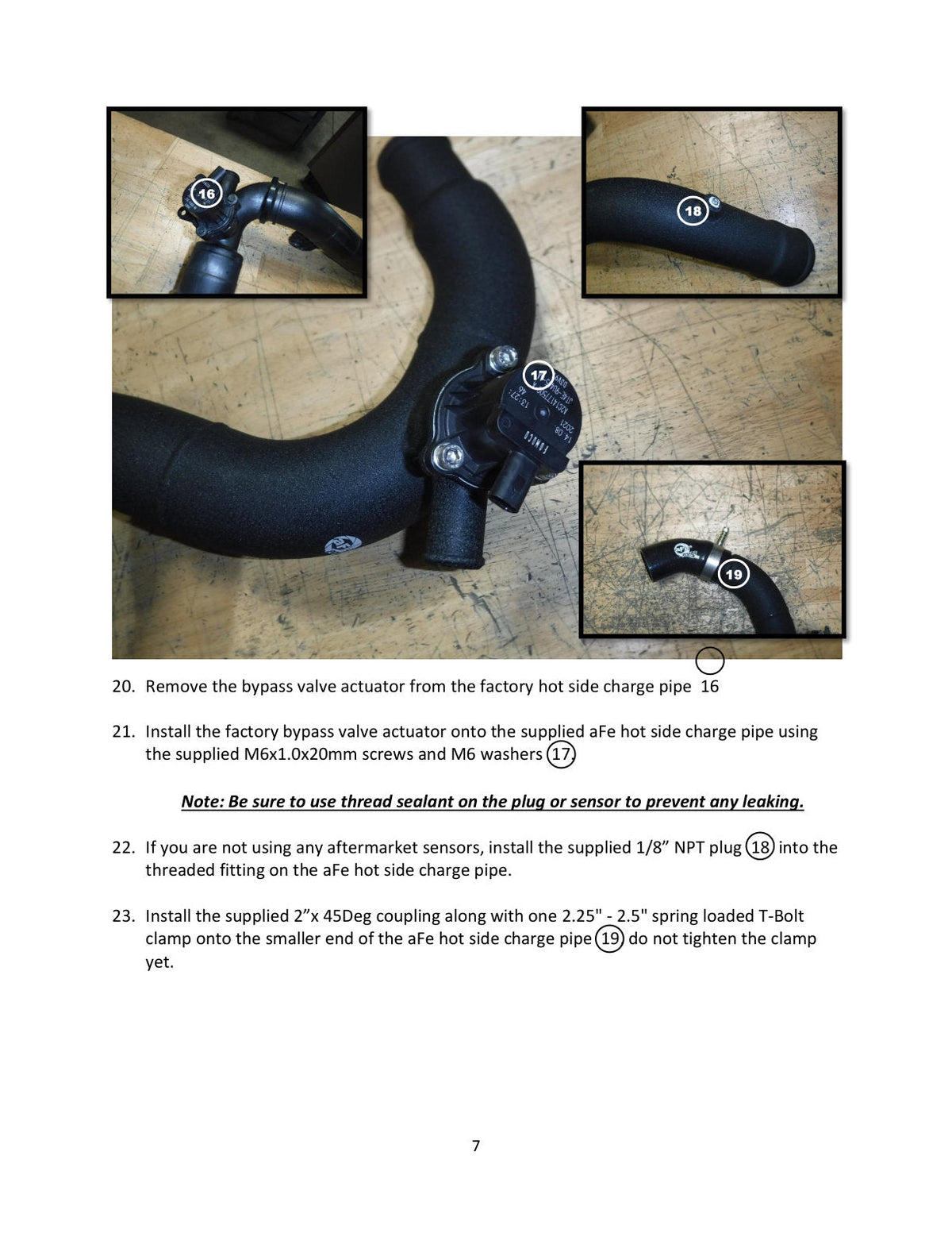 aFe 21-22 Ford Bronco L4-2.3L (t) BladeRunner Alum Hot/Cold Charge Pipe Kit - Black