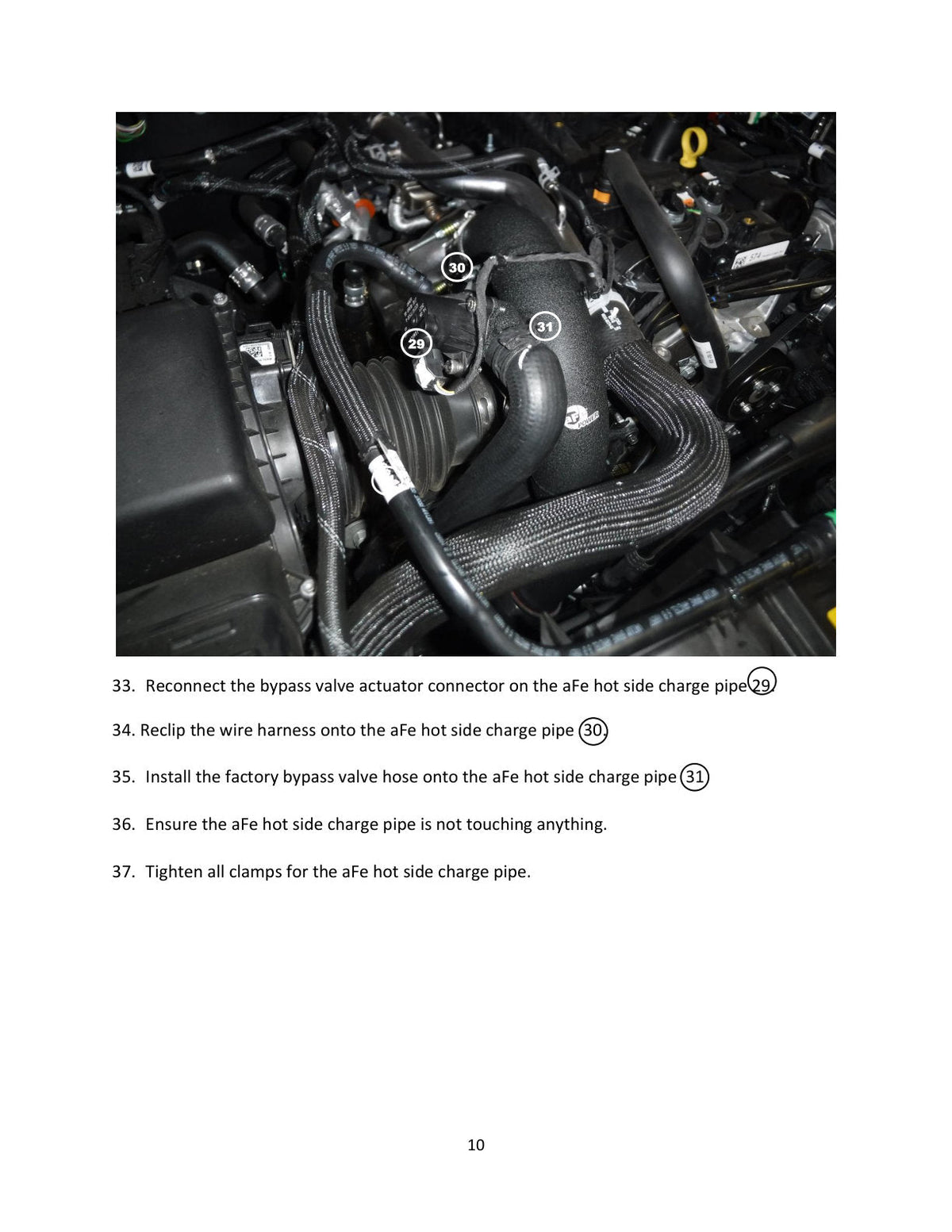 aFe 21-22 Ford Bronco L4-2.3L (t) BladeRunner Alum Hot/Cold Charge Pipe Kit - Black