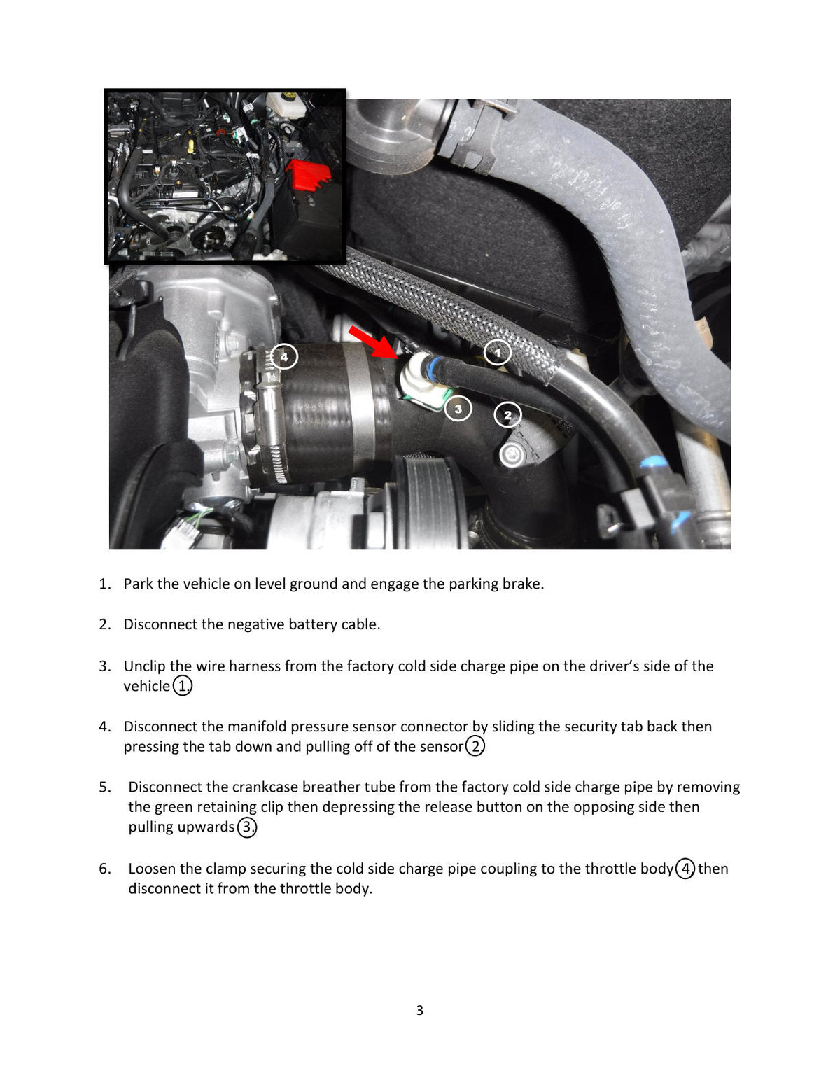 aFe Power 21-22 Ford Bronco L4-2.3L (t) BladeRunner 3in Aluminum Cold Charge Pipe Black