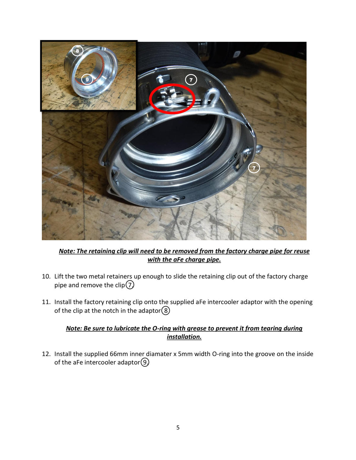 aFe Power 21-22 Ford Bronco L4-2.3L (t) BladeRunner 3in Aluminum Cold Charge Pipe Black