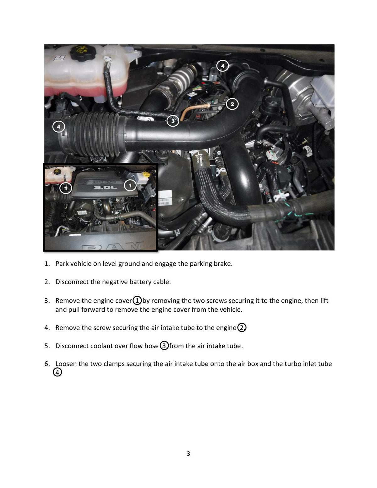 aFe RAM 1500 20-22 V6-3.0L (td) BladeRunner 2-1/2 in & 3in Aluminum Hot & Cold Charge Pipe Kit Black