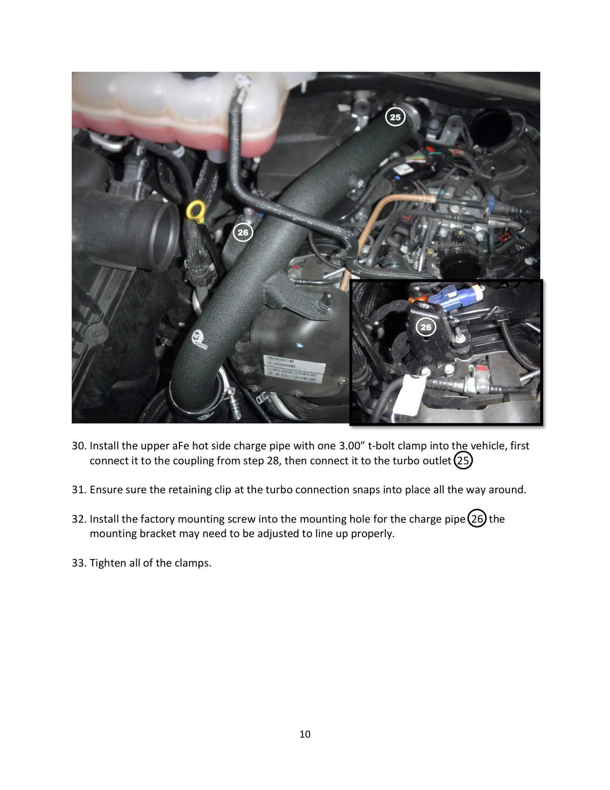 aFe RAM 1500 20-22 V6-3.0L (td) BladeRunner 2-1/2 in & 3in Aluminum Hot & Cold Charge Pipe Kit Black