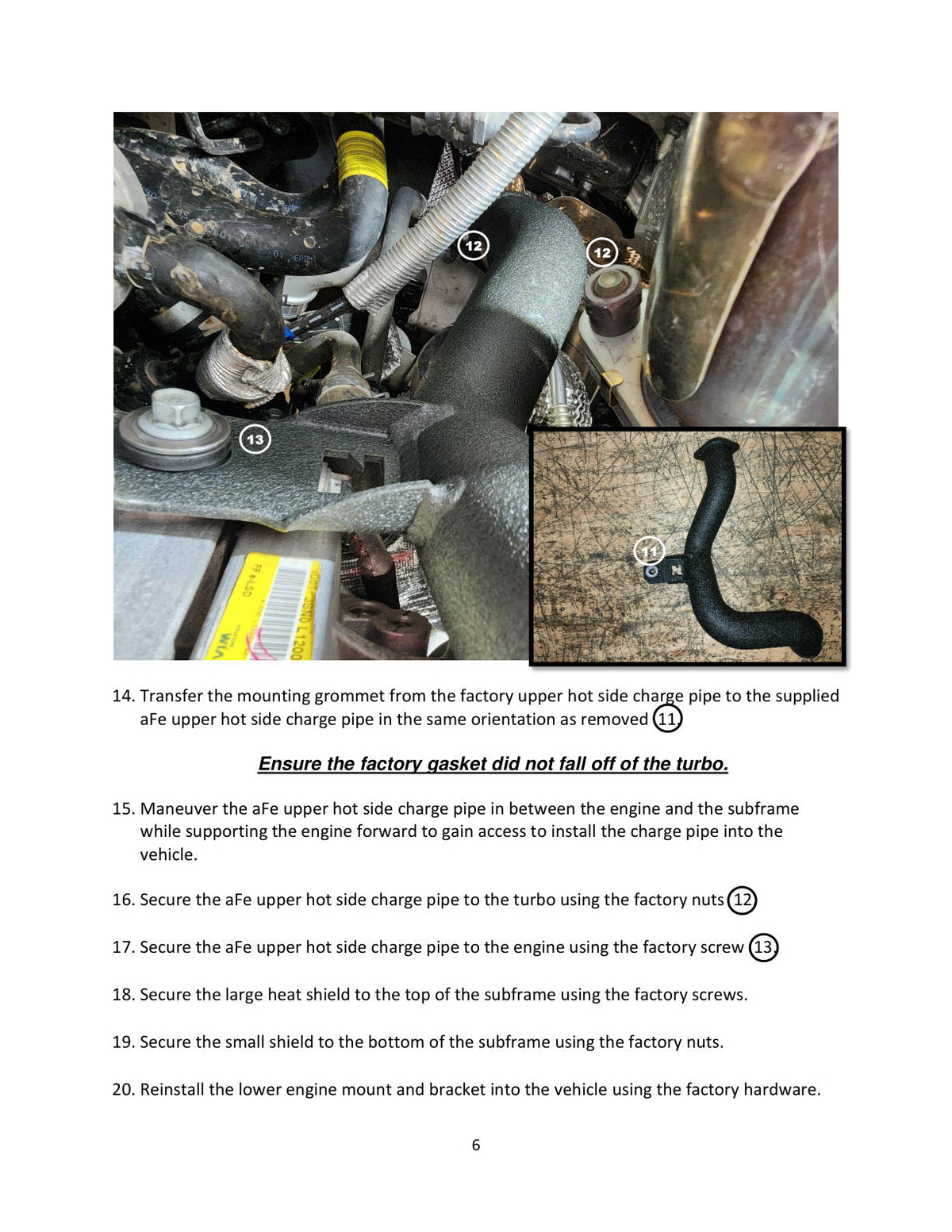aFe 22-23 Hyundai Kona N L4 2.0L (t) BladeRunner 2-1/4in to 2-1/2in Aluminum Hot Charge Pipe - Black