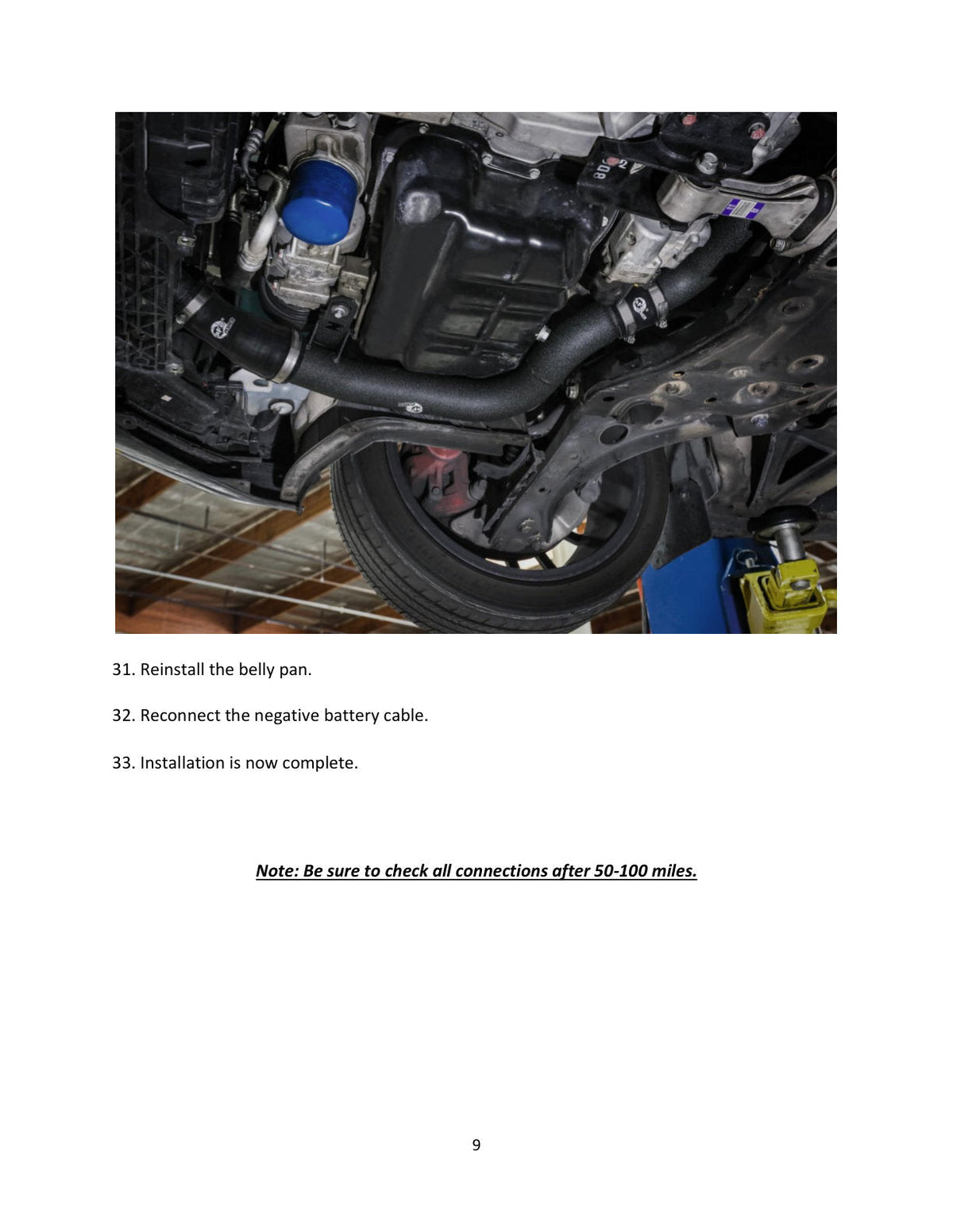 aFe 22-23 Hyundai Kona N L4 2.0L (t) BladeRunner 2-1/4in to 2-1/2in Aluminum Hot Charge Pipe - Black