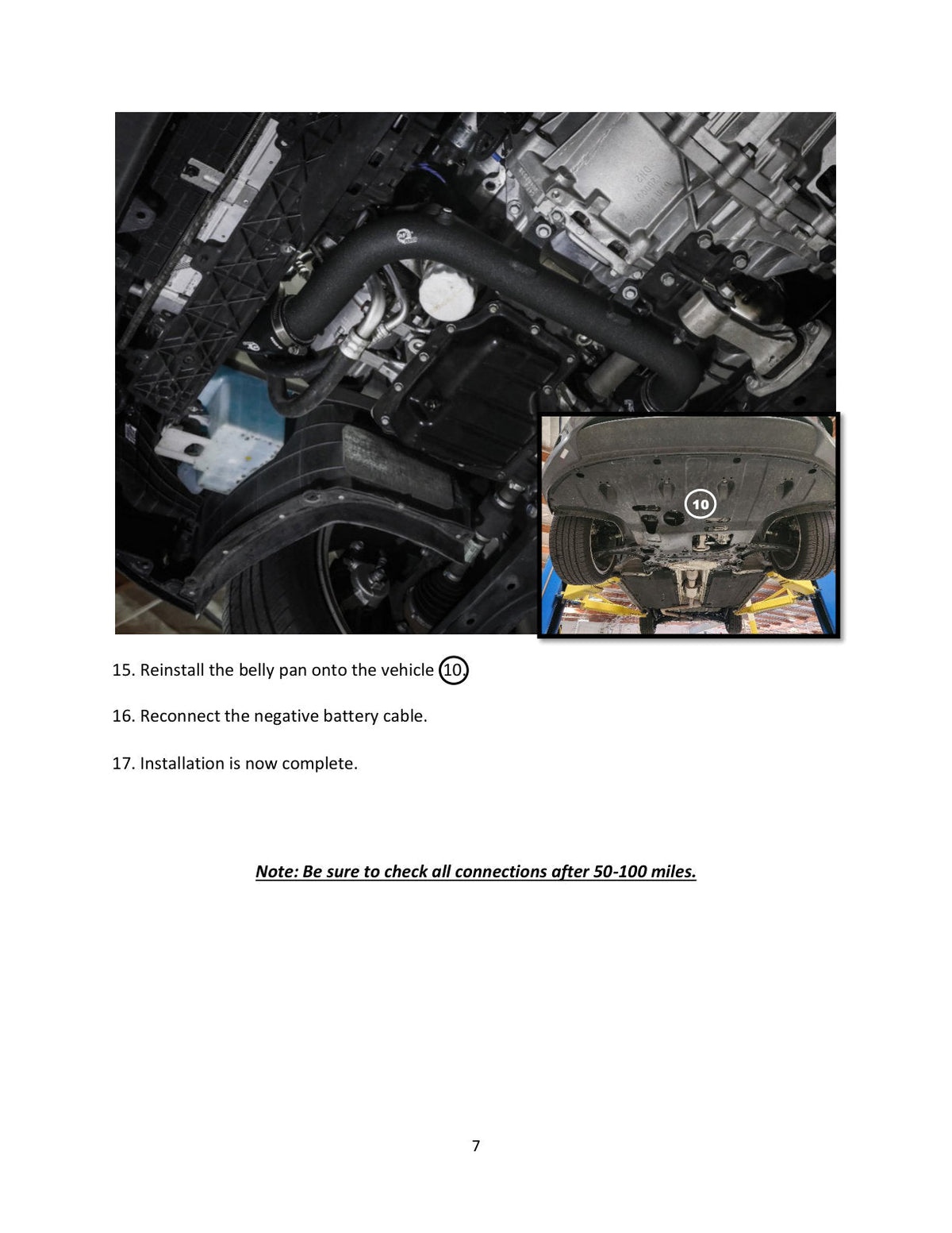aFe BladeRunner 2-1/4 IN Aluminum Hot Charge Pipe Black 17-20 Hyundai Elantra GT L4-1.6L (t)