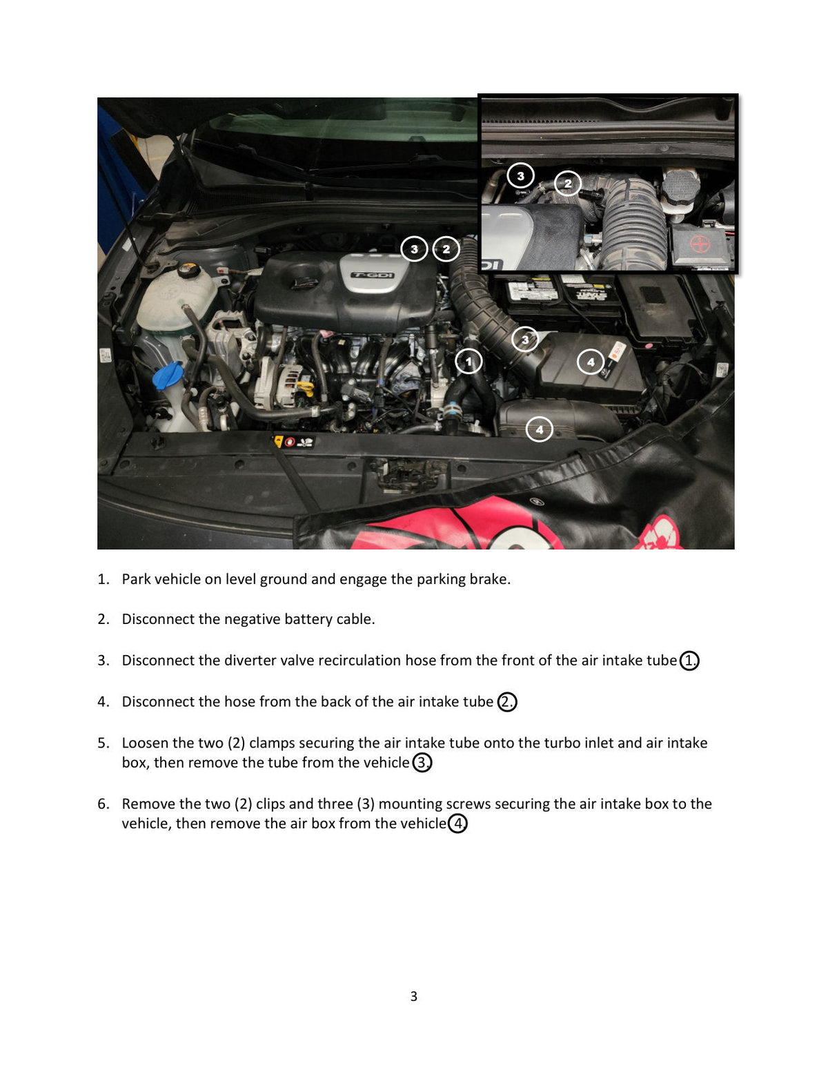 aFe BladeRunner 2-1/2 IN Aluminum Cold Charge Pipe Black 17-20 Hyundai Elantra GT L4-1.6L (t)