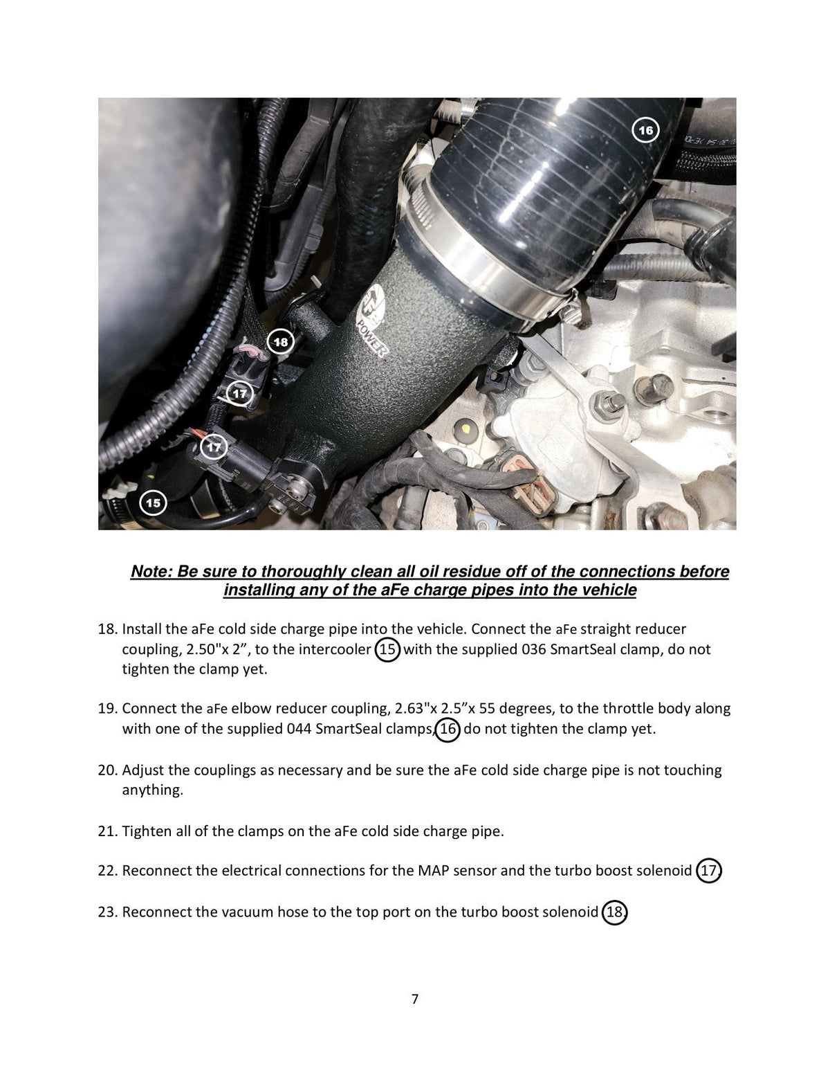 aFe BladeRunner 2-1/2 IN Aluminum Cold Charge Pipe Black 17-20 Hyundai Elantra GT L4-1.6L (t)