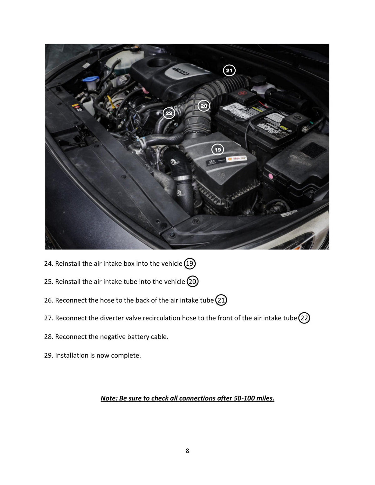 aFe BladeRunner 2-1/2 IN Aluminum Cold Charge Pipe Black 17-20 Hyundai Elantra GT L4-1.6L (t)