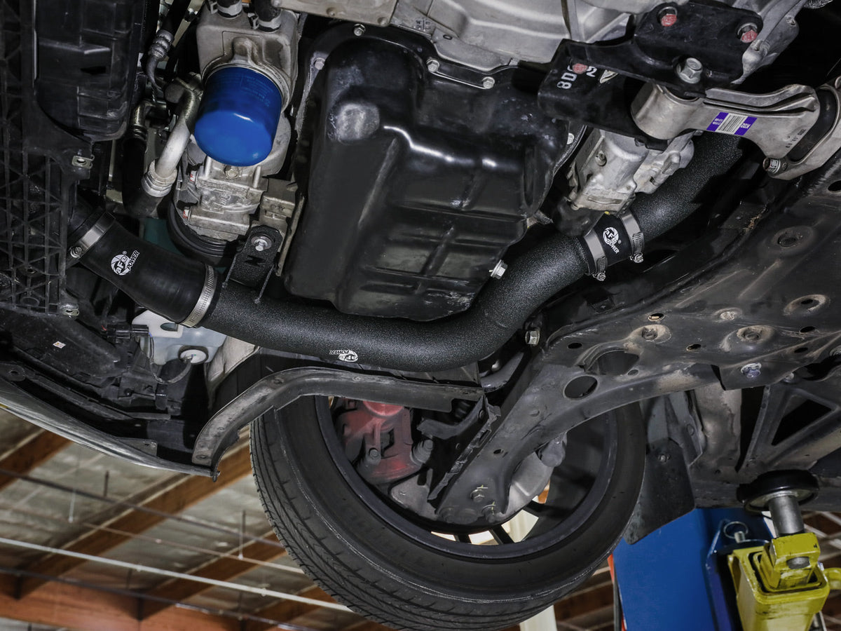 aFe 19-22 Hyundai Veloster N L4 2.0L BladeRunner 2.25in to 2.50in Aluminum Hot Charge Pipe - Black