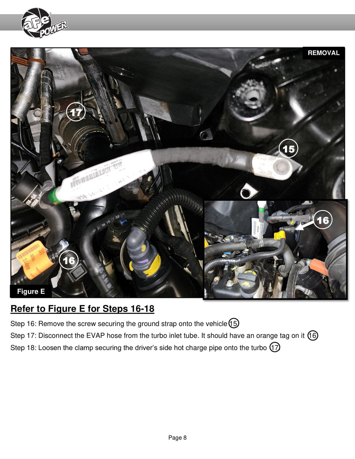 aFe Bladerunner 2-1/4 IN Aluminum Hot Charge Pipe Black 20-23 Ford Explorer/Explorer ST - Red