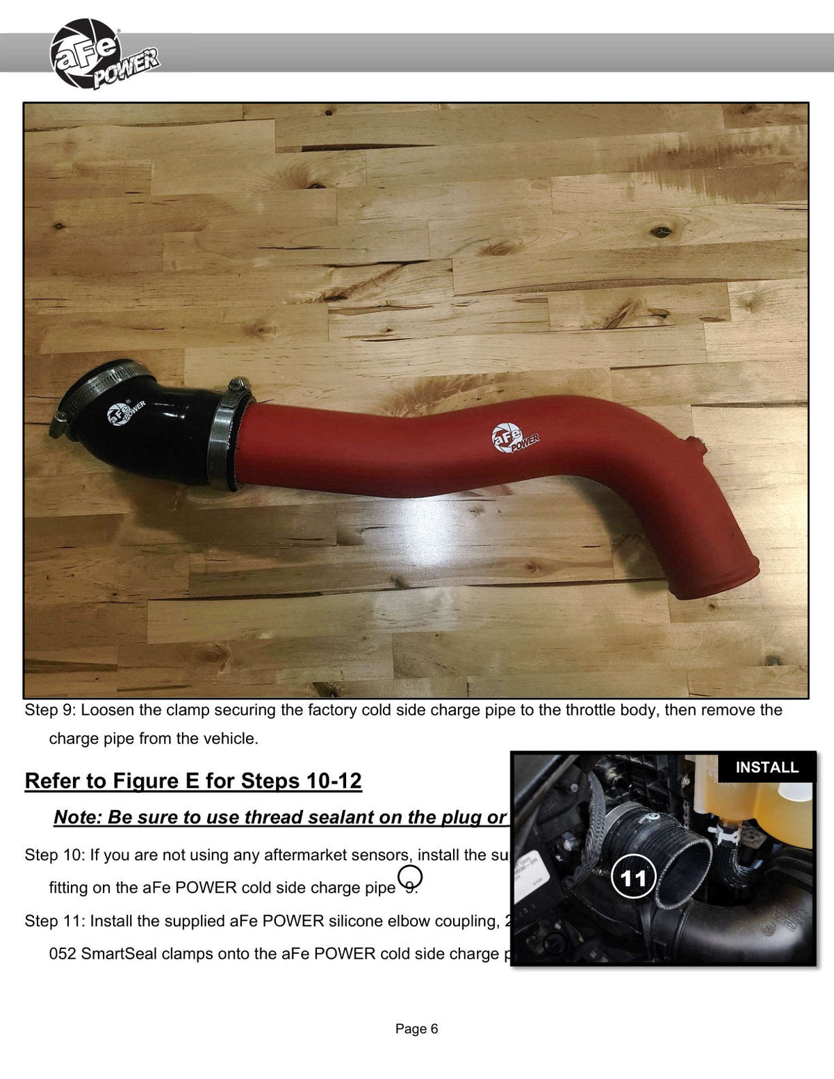 aFe 20-23 Ford Explorer ST V6 3.0L (tt) BladeRunner 2-3/4in Aluminum Cold Charge Pipe - Black