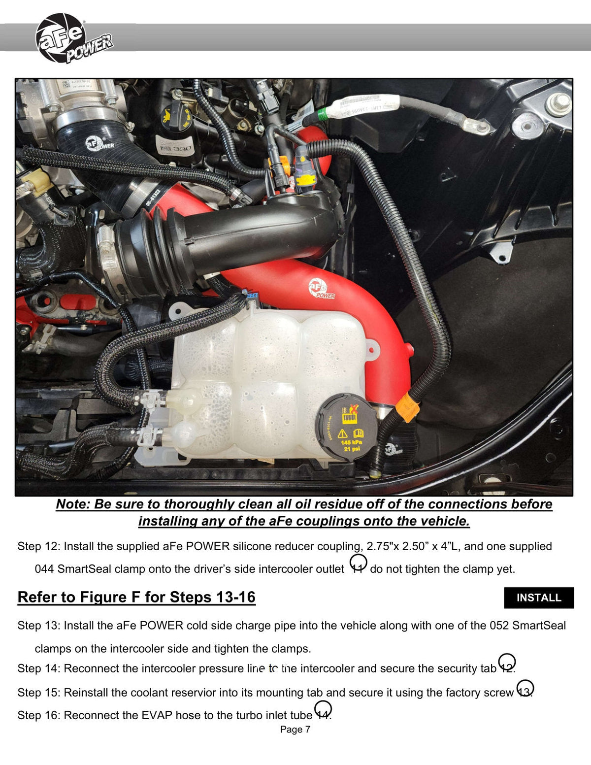aFe 20-23 Ford Explorer ST V6 3.0L (tt) BladeRunner 2-3/4in Aluminum Cold Charge Pipe - Black