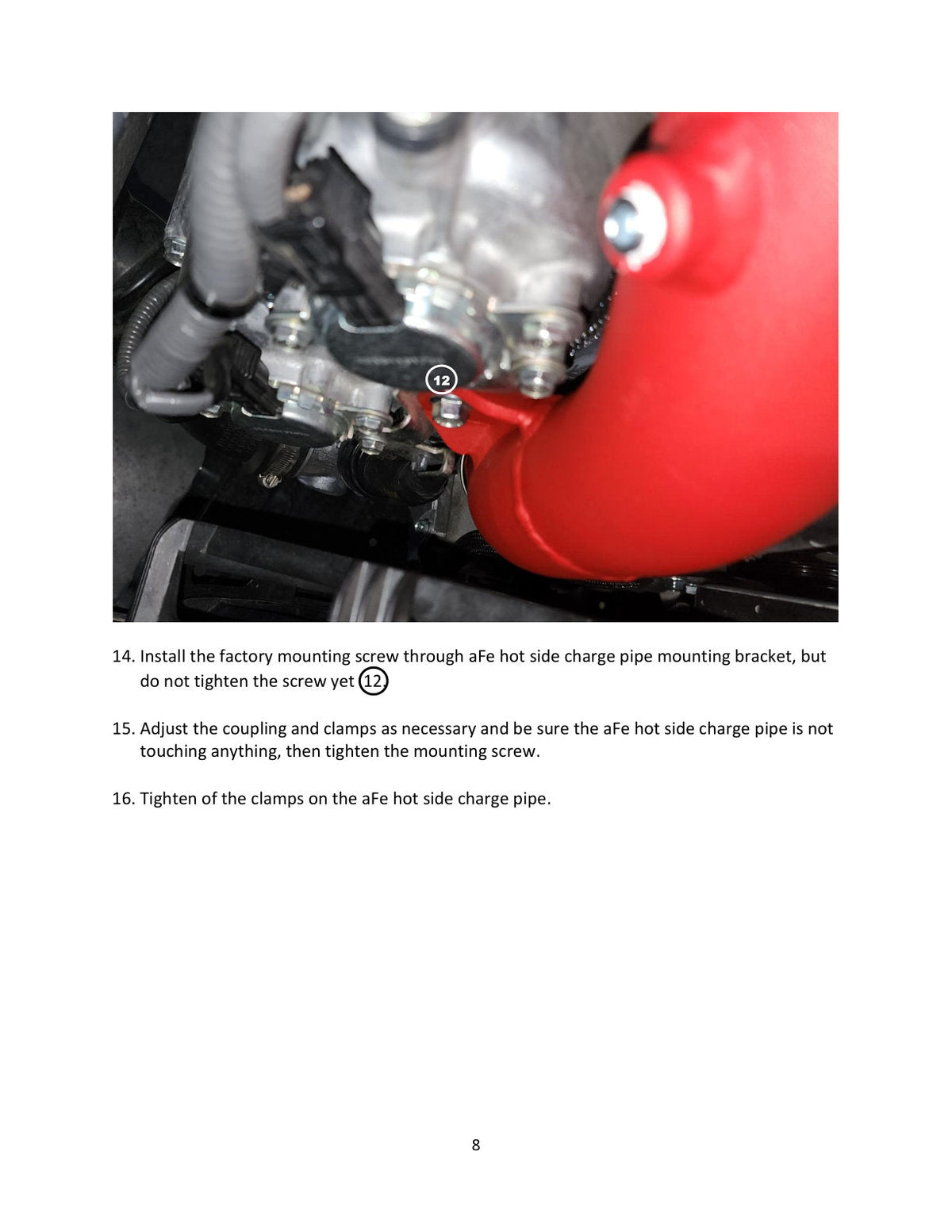 aFe BladeRunner 2-1/2 IN Aluminum Hot Charge Pipe Black 22-23 Subaru WRX H4-2.4L (t)