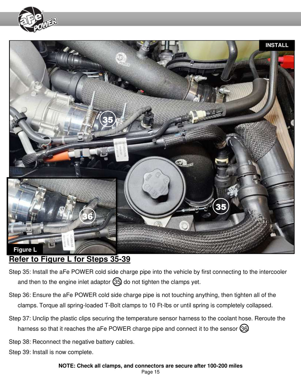 aFe 23-25 Ford F250/F350 Super Duty V8-6.7L BladeRunner Aluminum Hot & Cold Charge Pipe Kit - Red