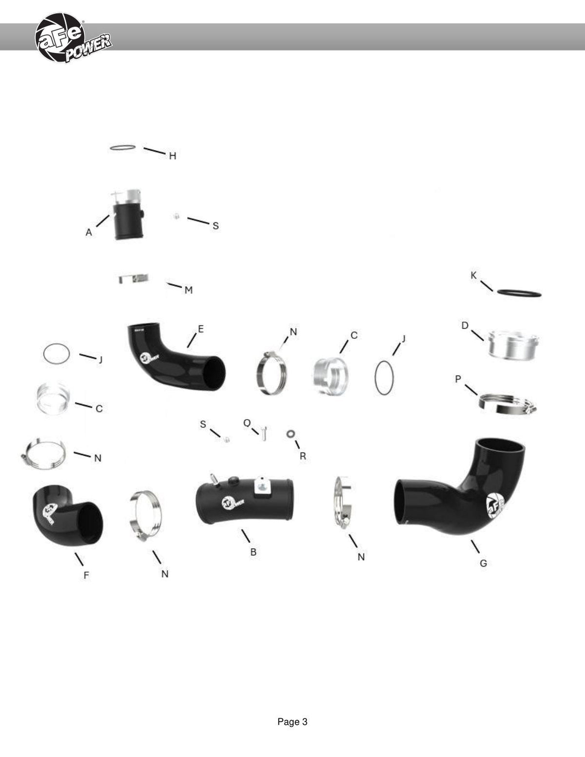 aFe BladeRunner Charge Pipe Kit Kia Stinger 22-23 L4-2.5L (t)