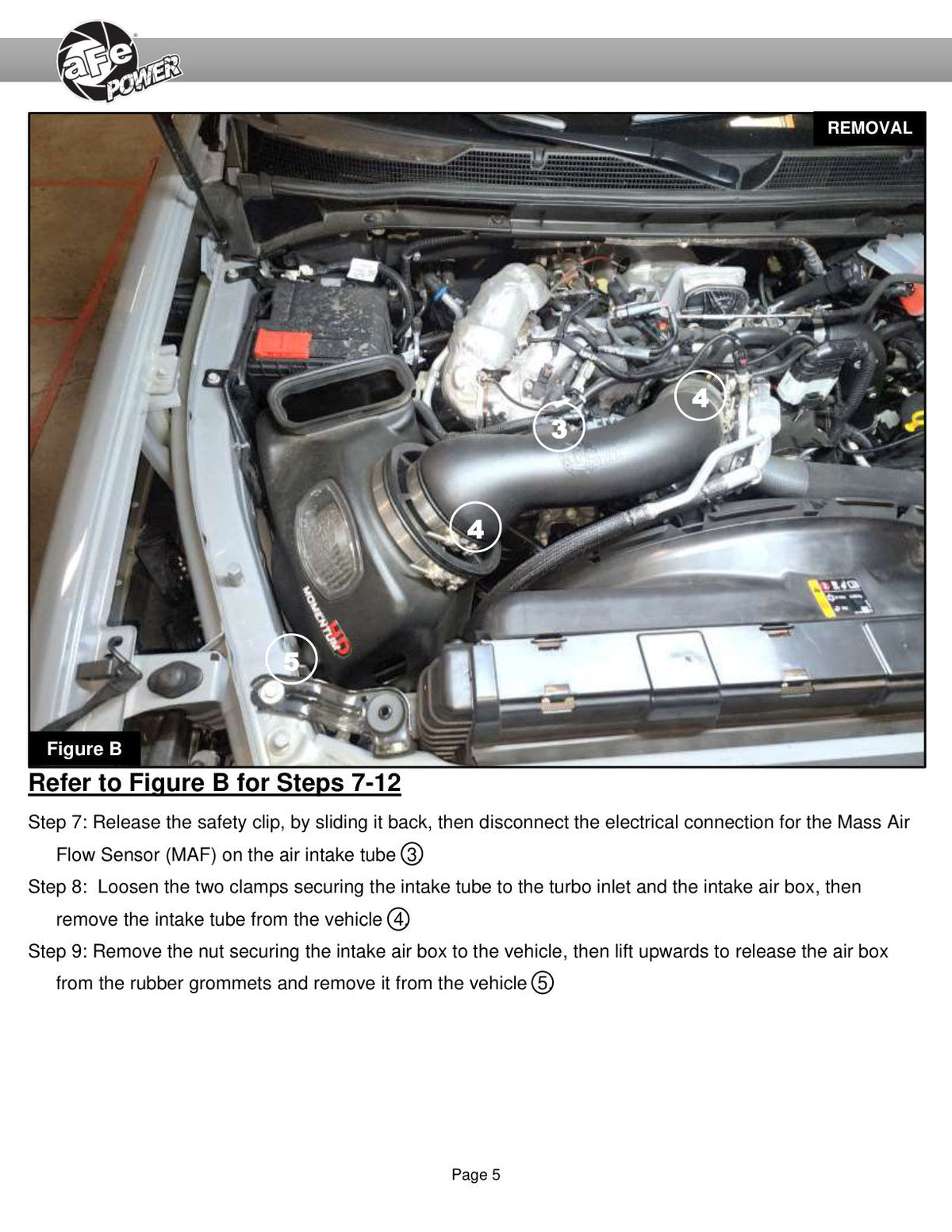 aFe 2024 GM Diesel Trucks V8 6.6L L5P BladeRunner Aluminum 3in Hot & 3.5in Cold Charge Pipe - Black