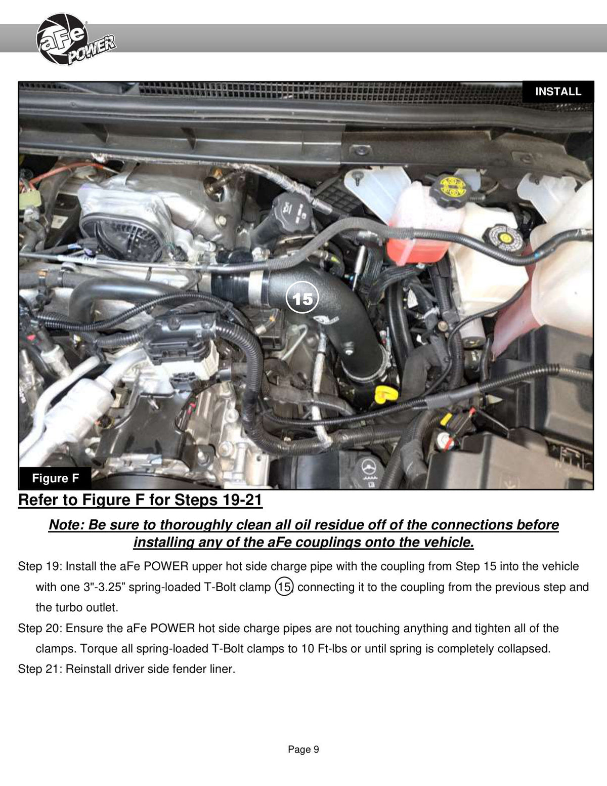 aFe 2024 GM Diesel Trucks V8 6.6L L5P BladeRunner Aluminum 3in Hot & 3.5in Cold Charge Pipe - Black