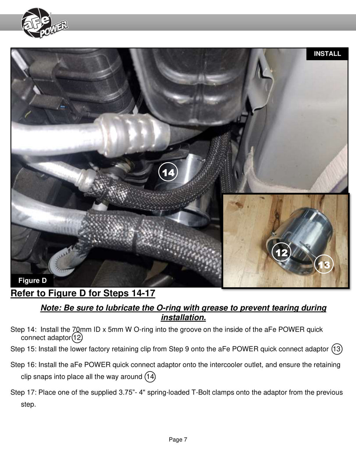 aFe 2024 GM Diesel Trucks V8 6.6L L5P BladeRunner 3.5in Aluminum Cold Charge Pipe - Black