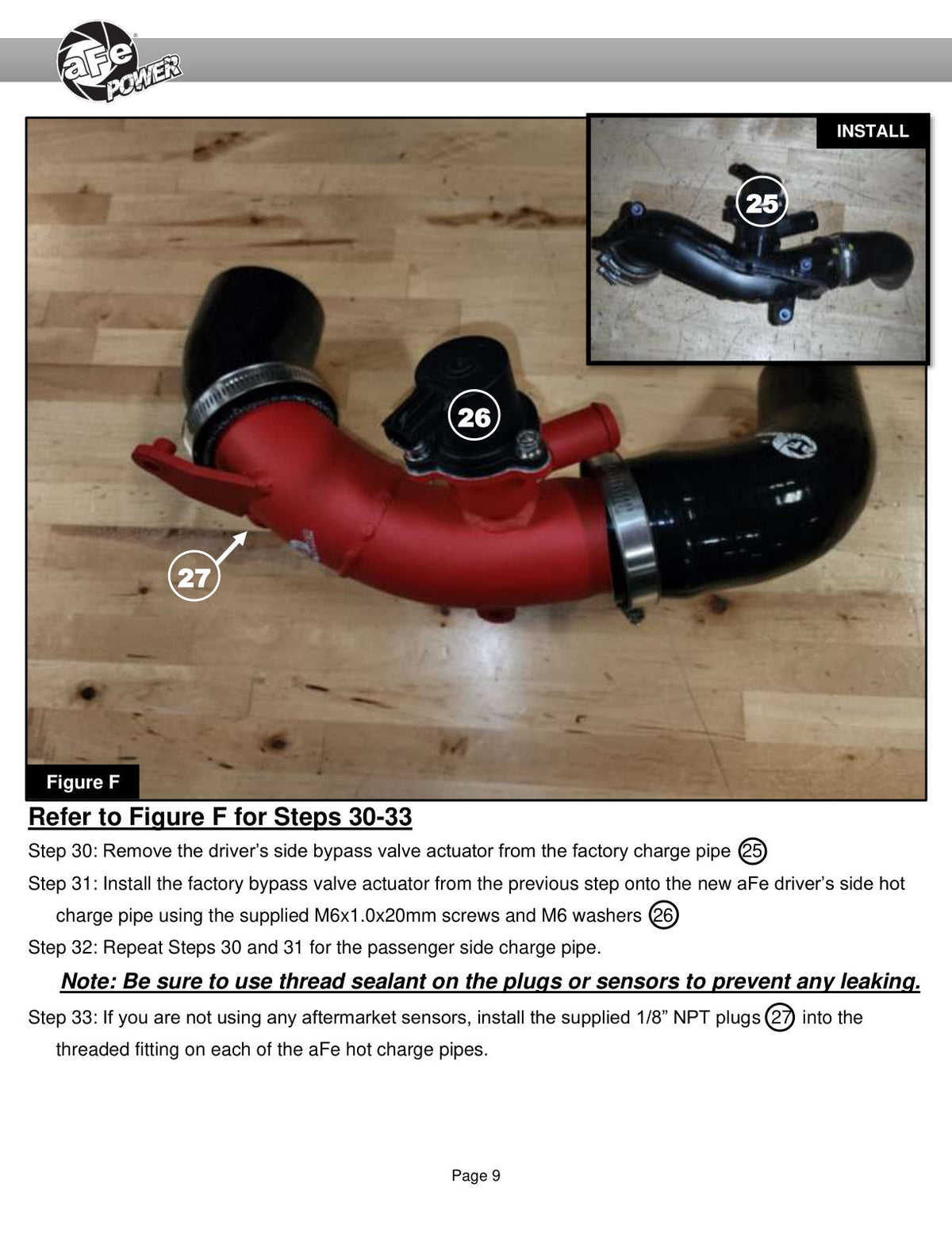 aFe 23-24 Toyota Sequoia V6-3.4L Hybrid BladeRunner 2.5in Aluminum Hot Charge Pipe - Red