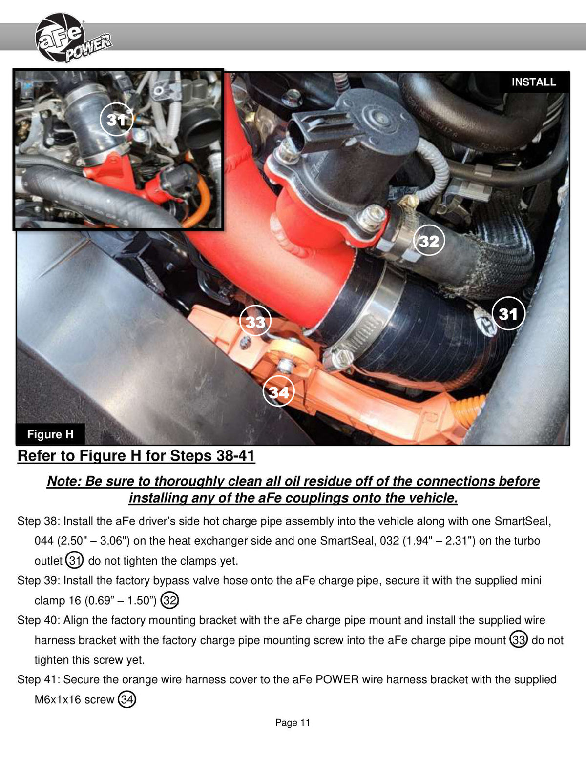 aFe 23-24 Toyota Sequoia V6-3.4L Hybrid BladeRunner 2.5in Aluminum Hot Charge Pipe - Red