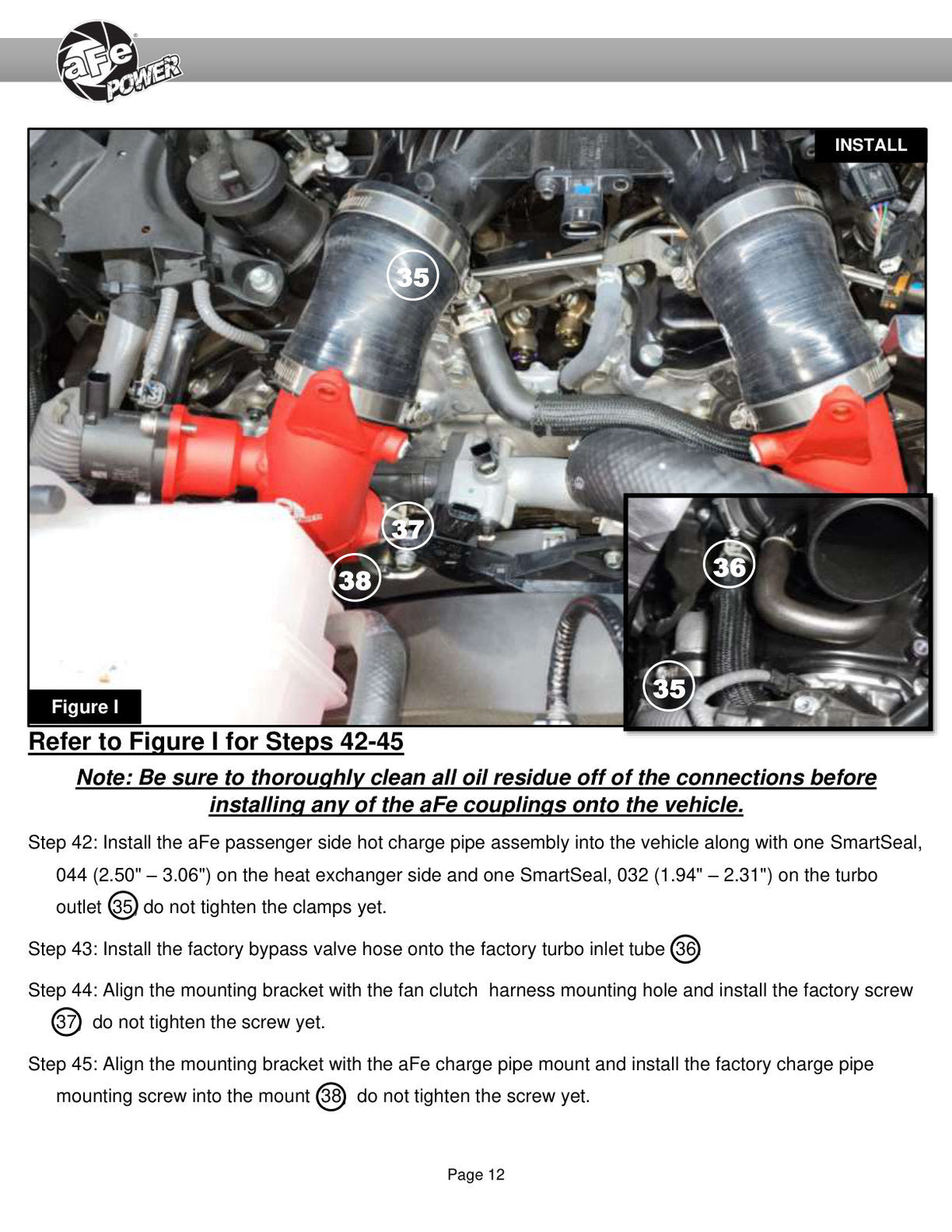 aFe 23-24 Toyota Sequoia V6-3.4L Hybrid BladeRunner 2.5in Aluminum Hot Charge Pipe - Red