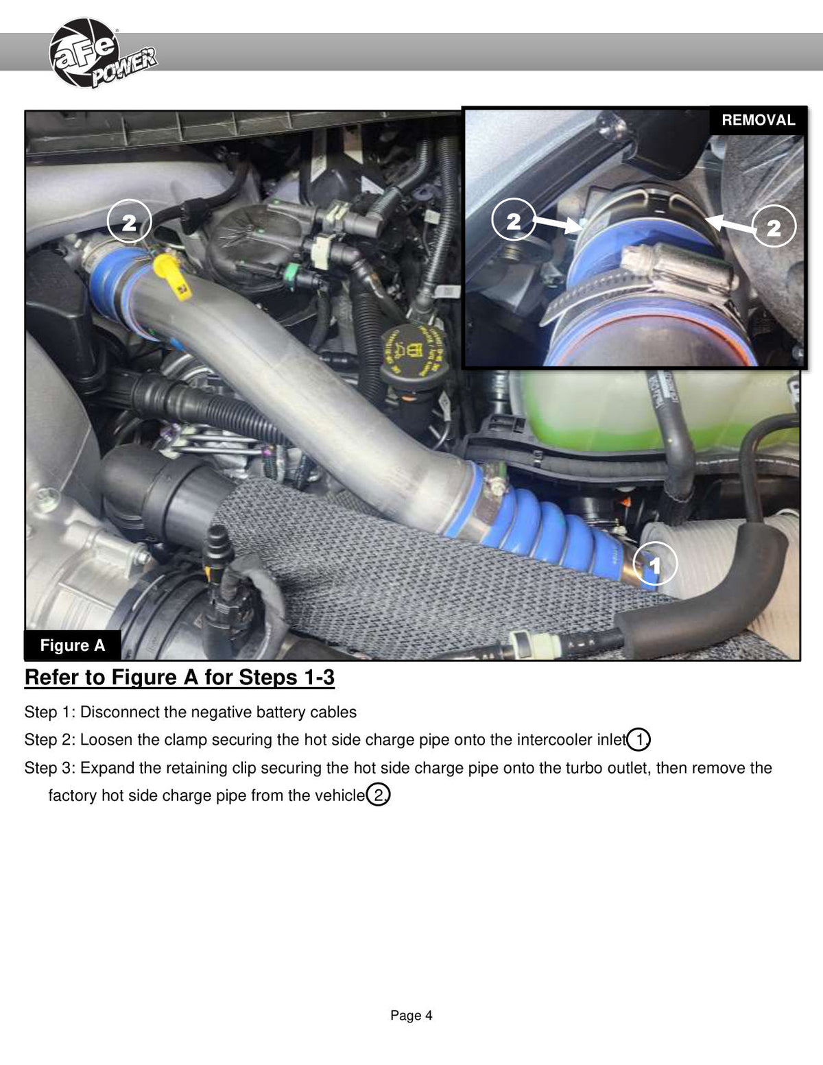 aFe 23-24 Ford Diesel Trucks V8-6.7L (td) BladeRunner Aluminum Hot and Cold Charge Pipe Kit - Red
