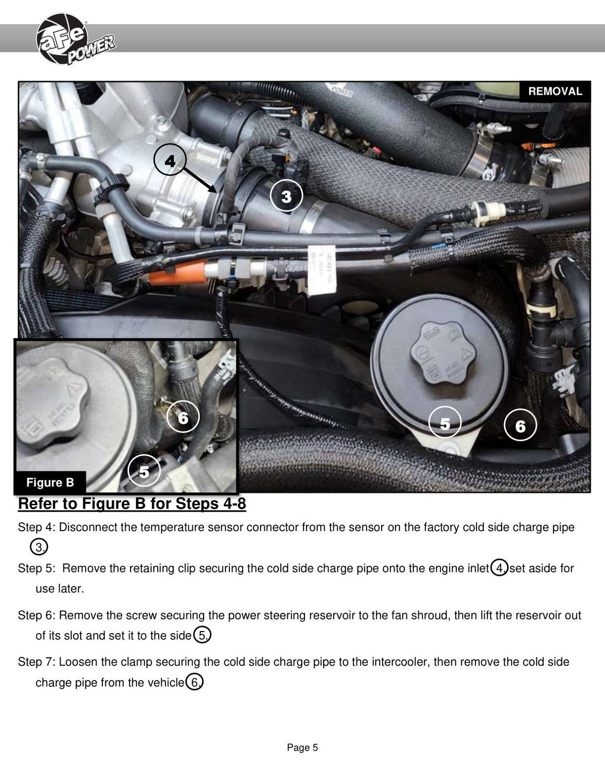 aFe 23-24 Ford Diesel Trucks V8-6.7L (td) BladeRunner Aluminum Hot and Cold Charge Pipe Kit - Red