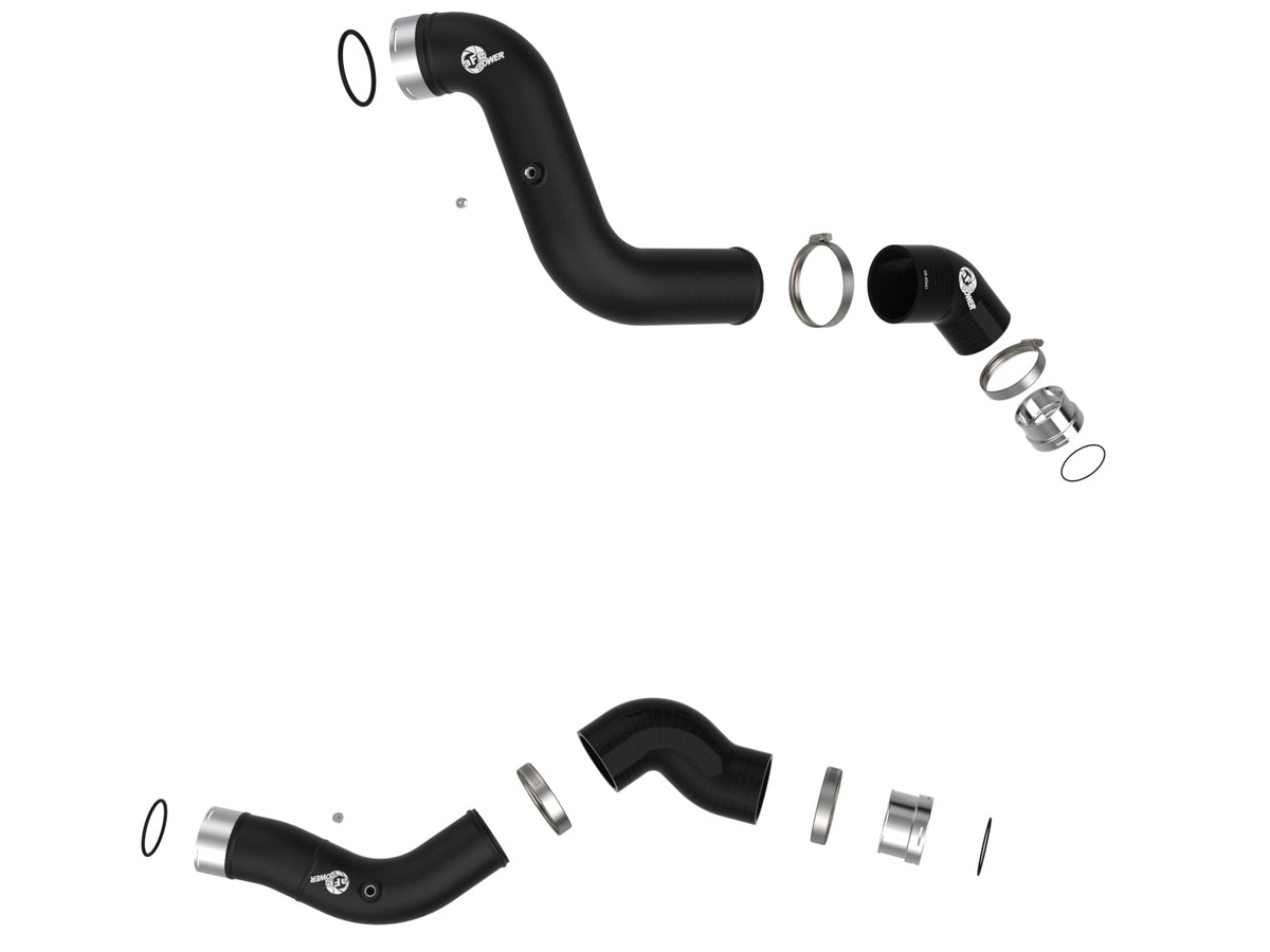 aFe 23-25 GM Colorado/Canyon L4-2.7L BladeRunner Aluminum Hot and Cold Charge Pipe Kit - Black