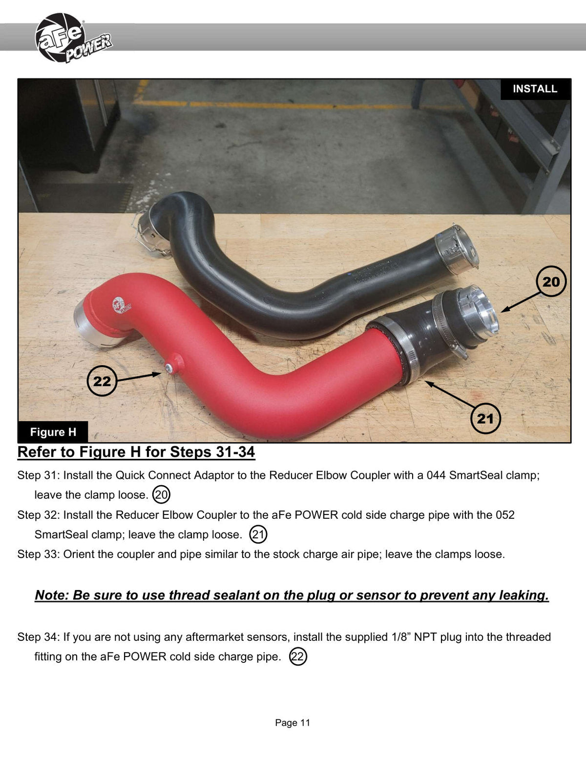 aFe 23-25 GM Colorado/Canyon L4-2.7L (t) BladeRunner Aluminum Hot & Cold Charge Pipe Kit - Red