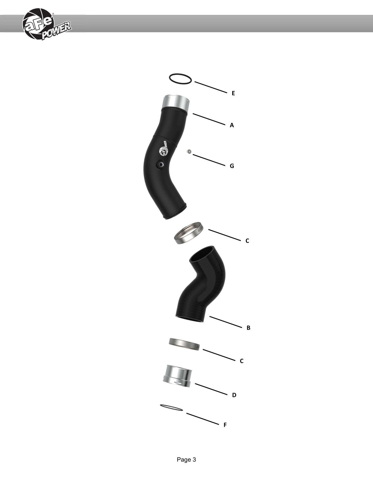 aFe BladeRunner Hot Charge Pipe GM Colorado/Canyon 23-25 L4-2.7L (t)